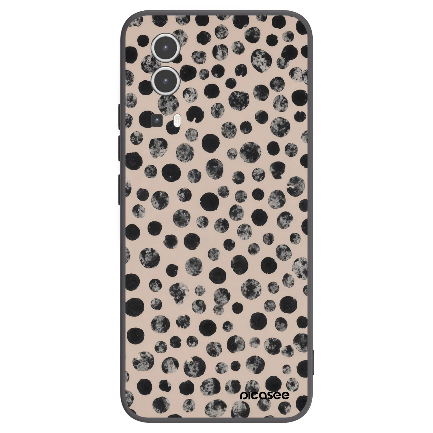 Picasee fekete szilikon tok az alábbi mobiltelefonokra Vivo Y72 5G - Dots