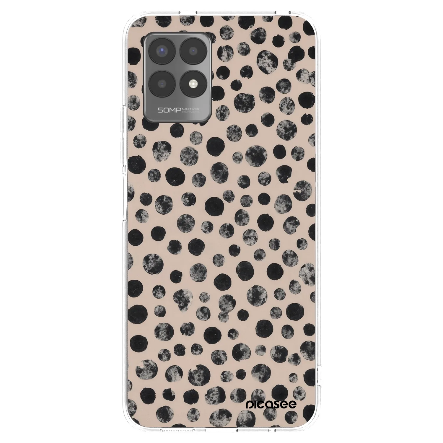 Picasee átlátszó szilikon tok az alábbi mobiltelefonokra Realme 8i - Dots