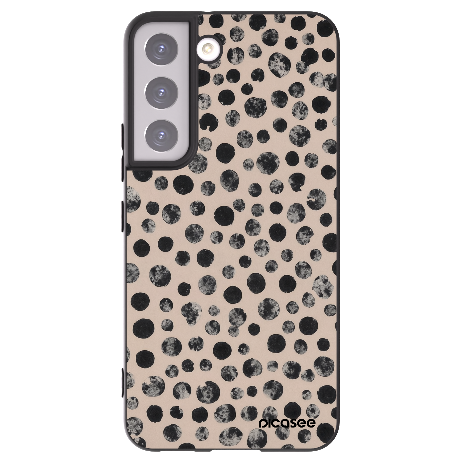 Picasee fekete szilikon tok az alábbi mobiltelefonokra Samsung Galaxy S22 5G - Dots
