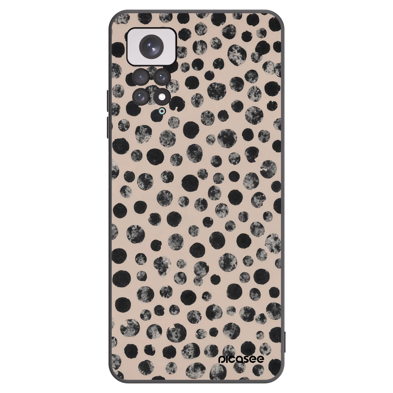 Picasee fekete szilikon tok az alábbi mobiltelefonokra Xiaomi Redmi Note 11 - Dots