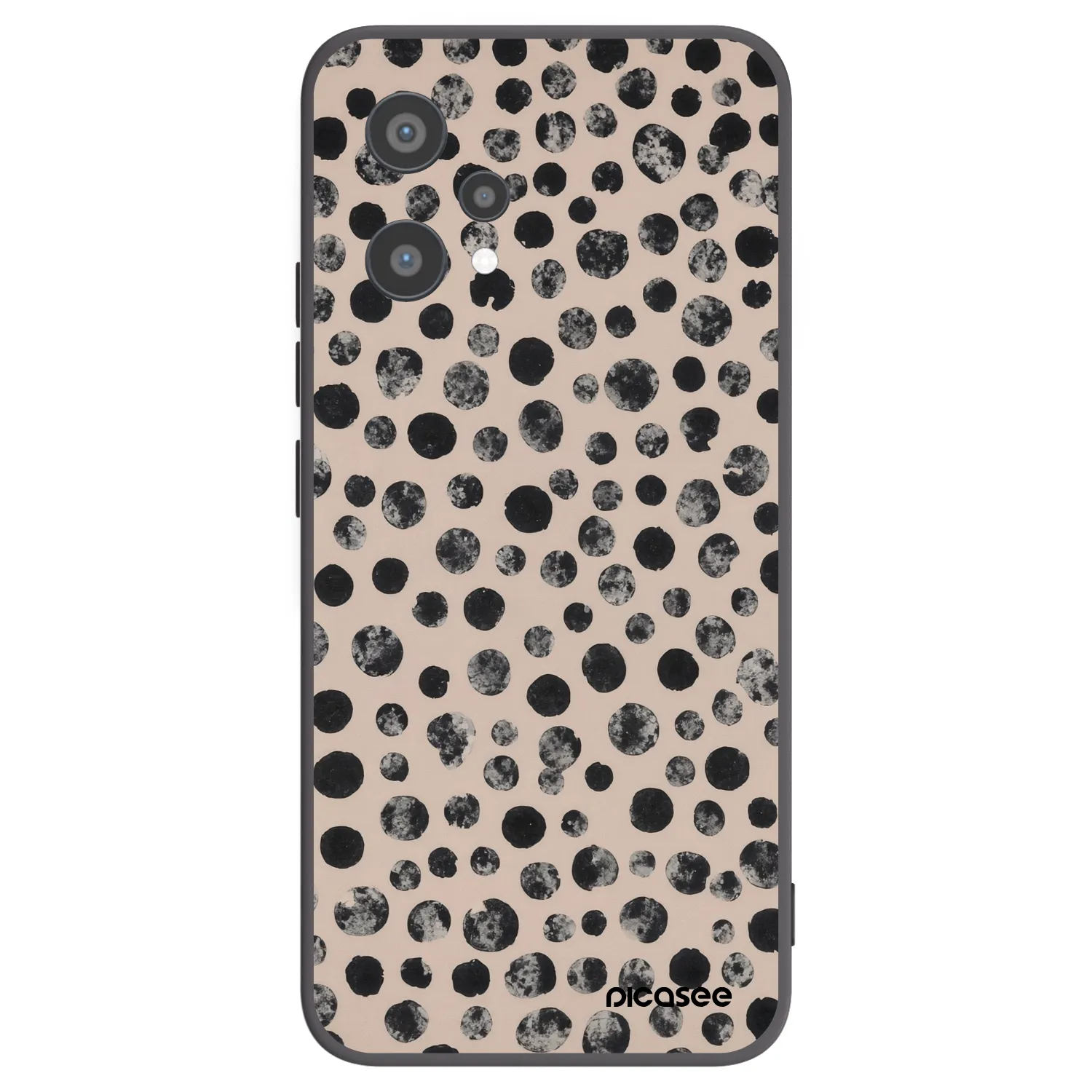 Picasee fekete szilikon tok az alábbi mobiltelefonokra Realme 9 Pro 5G - Dots