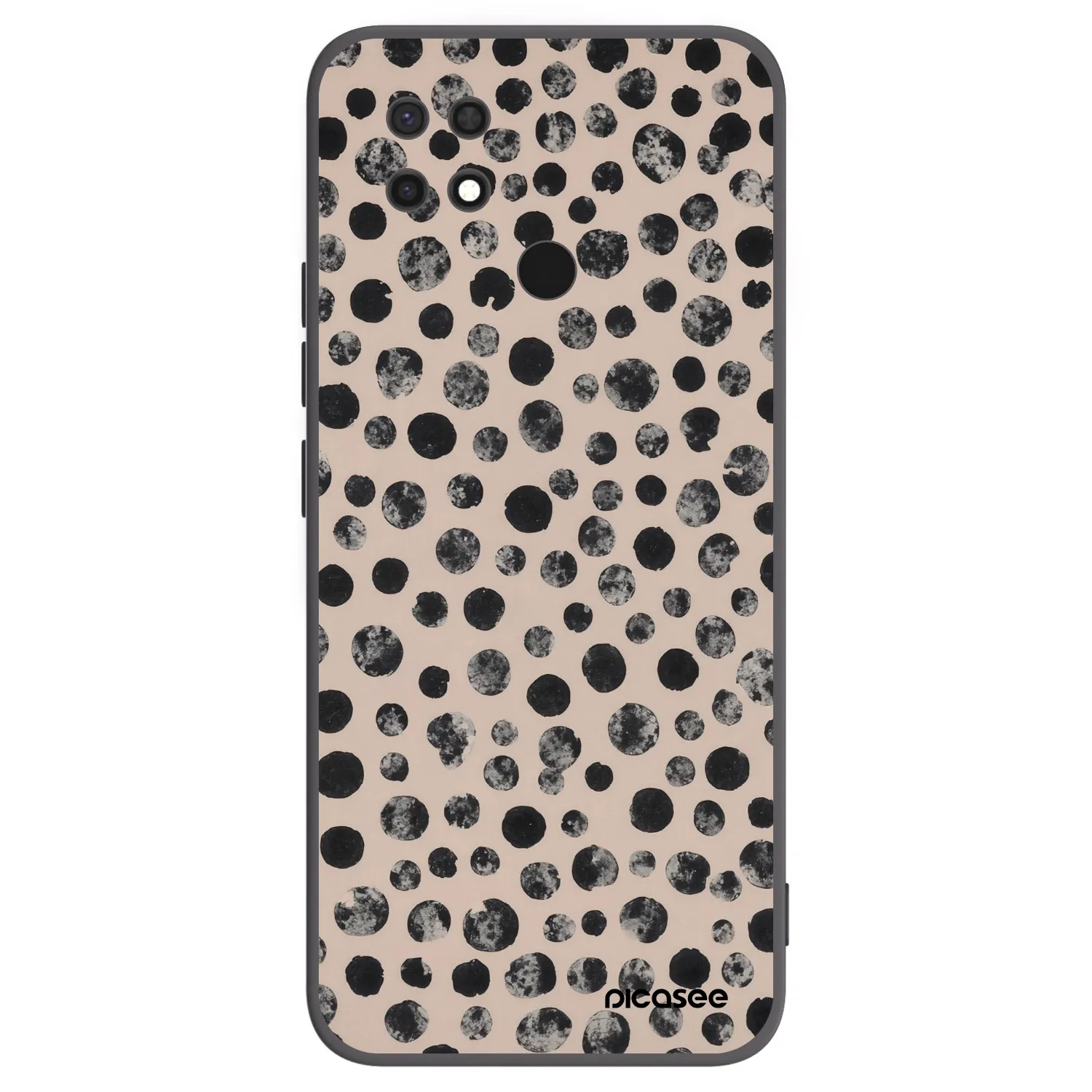 Picasee fekete szilikon tok az alábbi mobiltelefonokra Xiaomi Redmi 10C - Dots