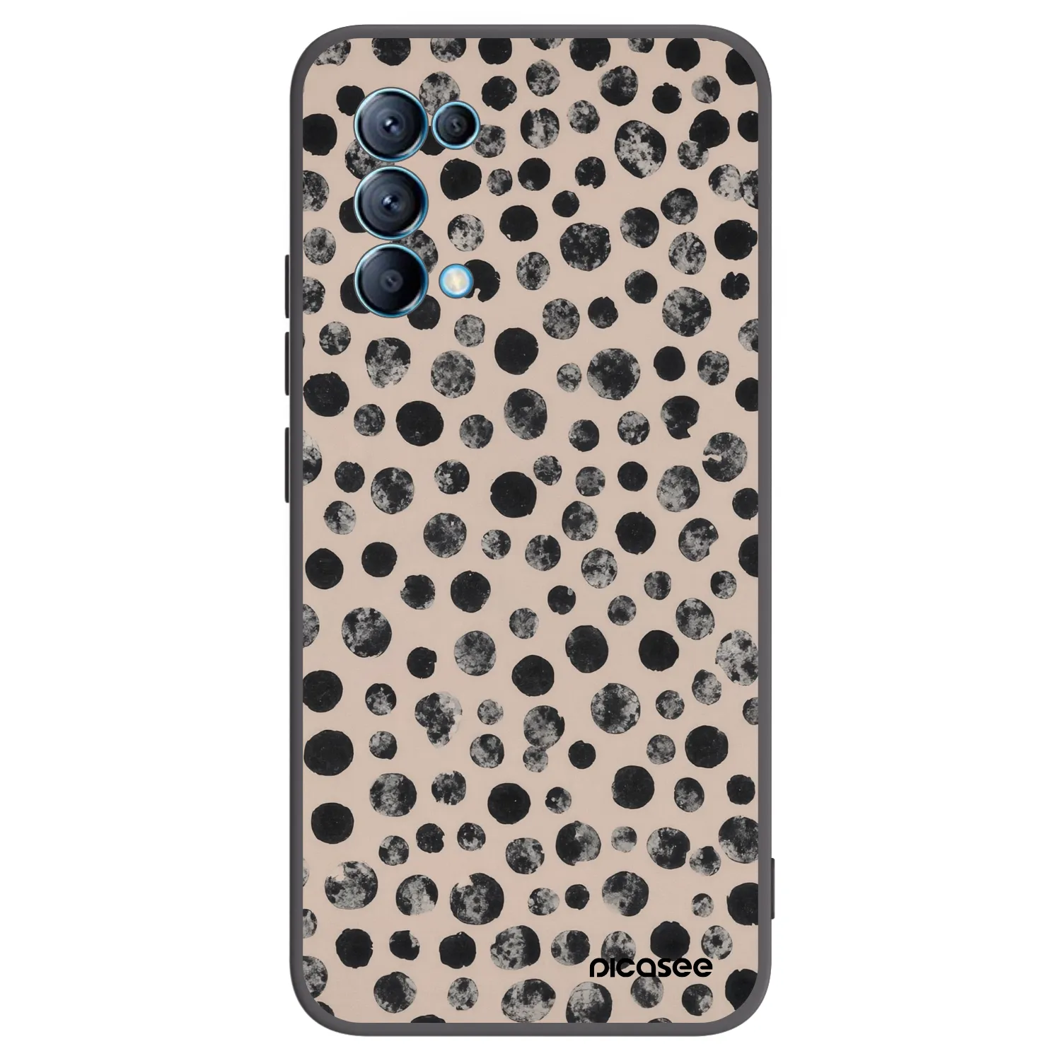 Picasee fekete szilikon tok az alábbi mobiltelefonokra OPPO Reno 5 5G - Dots