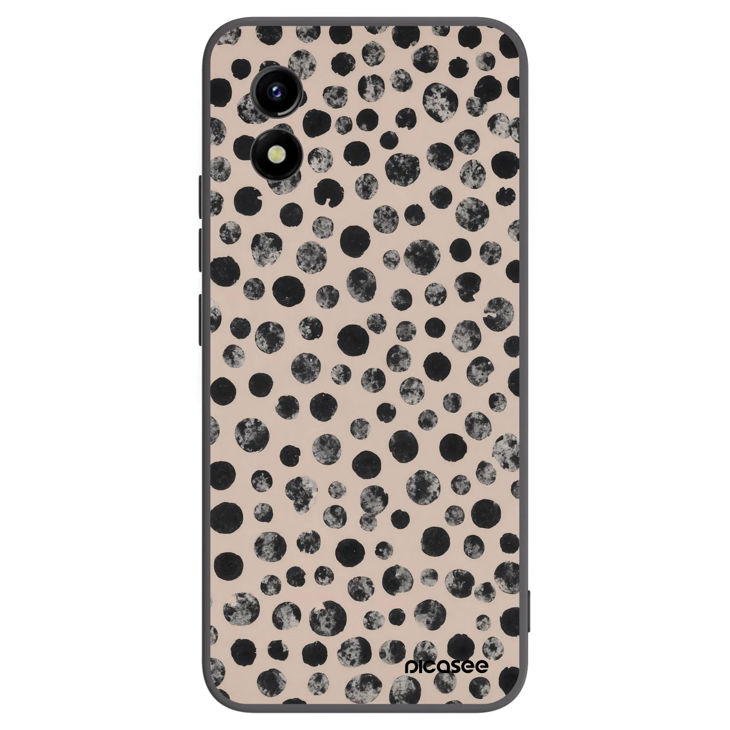 Picasee fekete szilikon tok az alábbi mobiltelefonokra Vivo Y01 - Dots