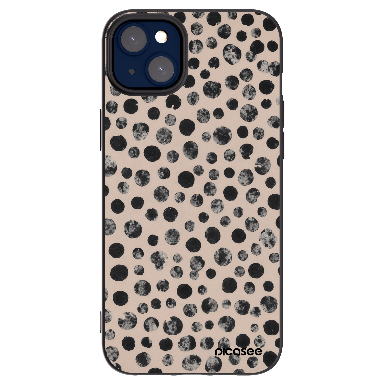 Picasee fekete szilikon tok az alábbi mobiltelefonokra Apple iPhone 14 Plus - Dots