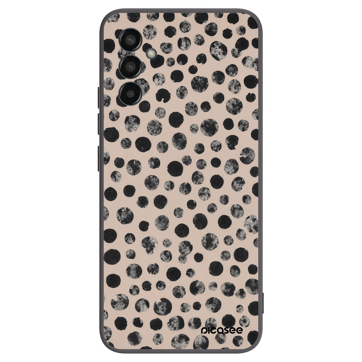 Picasee fekete szilikon tok az alábbi mobiltelefonokra Samsung Galaxy M13 M135F - Dots