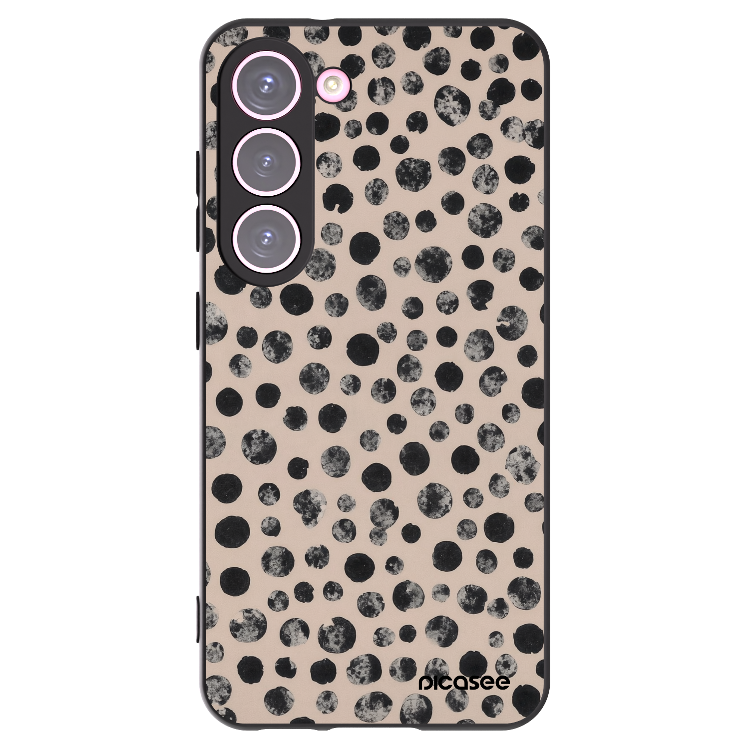 Picasee fekete szilikon tok az alábbi mobiltelefonokra Samsung Galaxy S23 5G - Dots