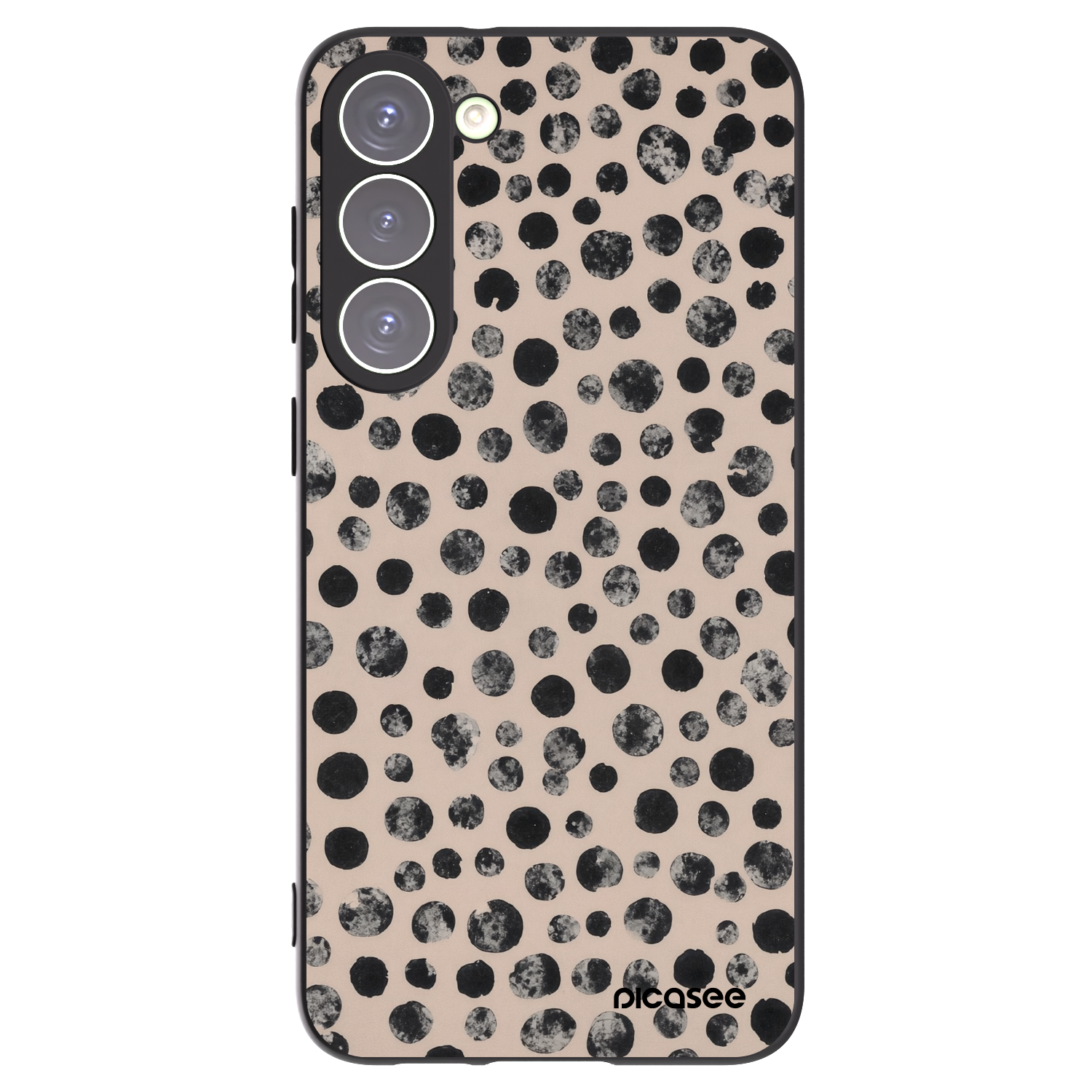 Picasee fekete szilikon tok az alábbi mobiltelefonokra Samsung Galaxy S23+ 5G - Dots