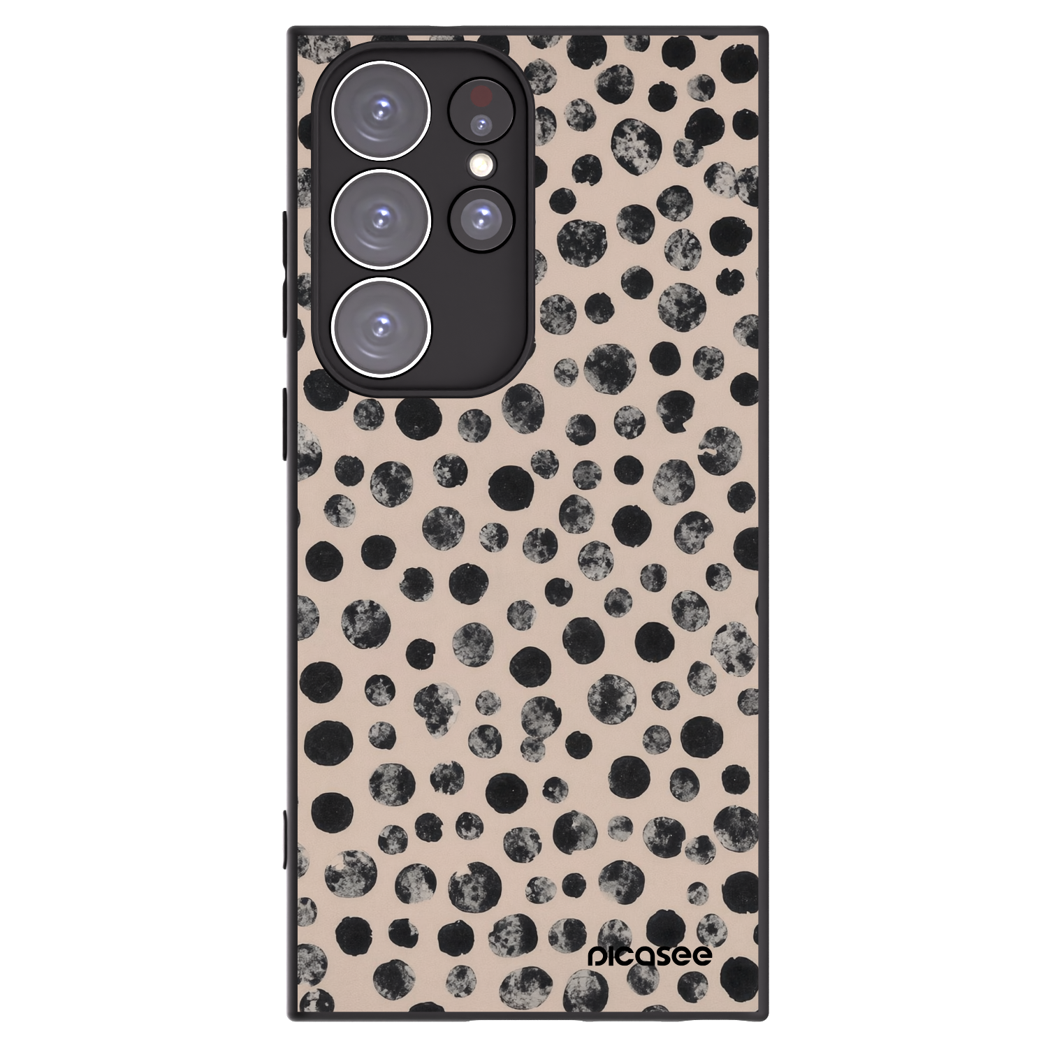 Picasee fekete szilikon tok az alábbi mobiltelefonokra Samsung Galaxy S23 Ultra 5G - Dots