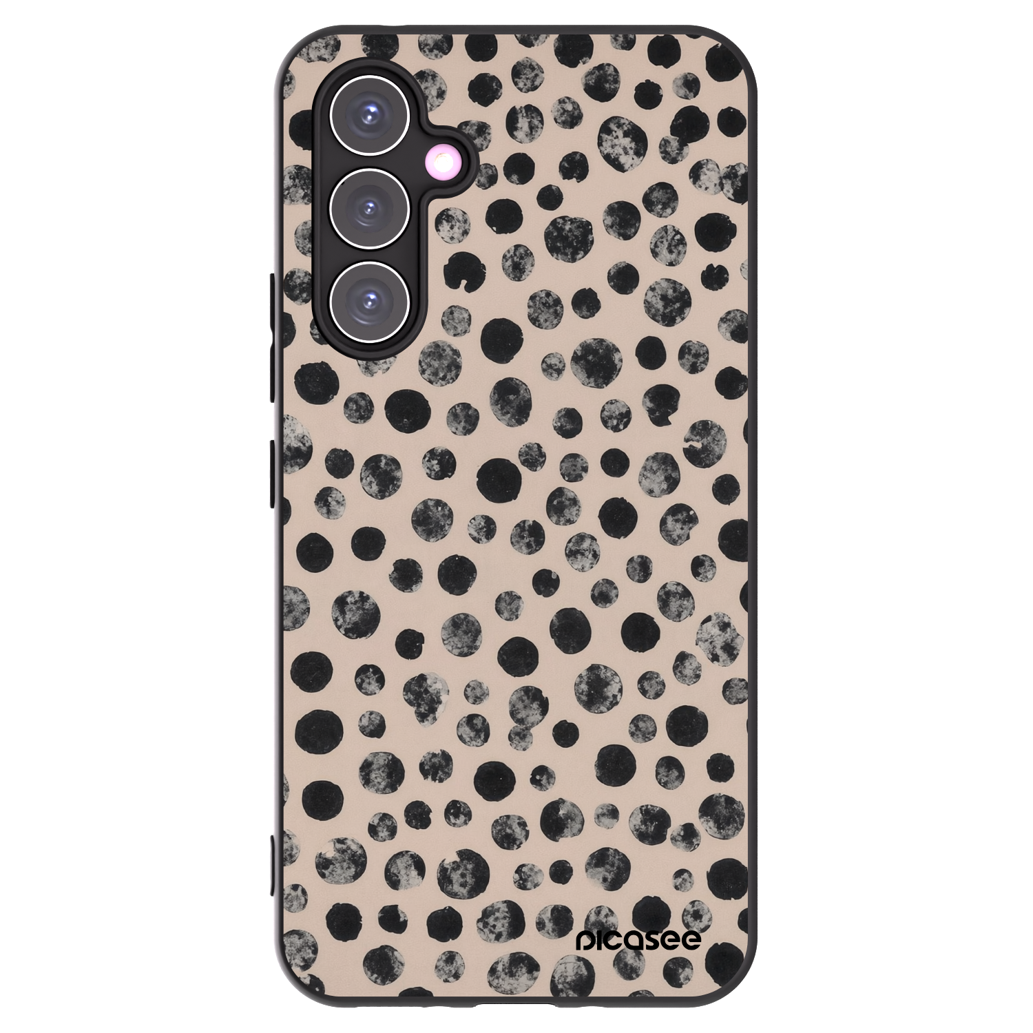 Picasee fekete szilikon tok az alábbi mobiltelefonokra Samsung Galaxy A54 5G A546B - Dots