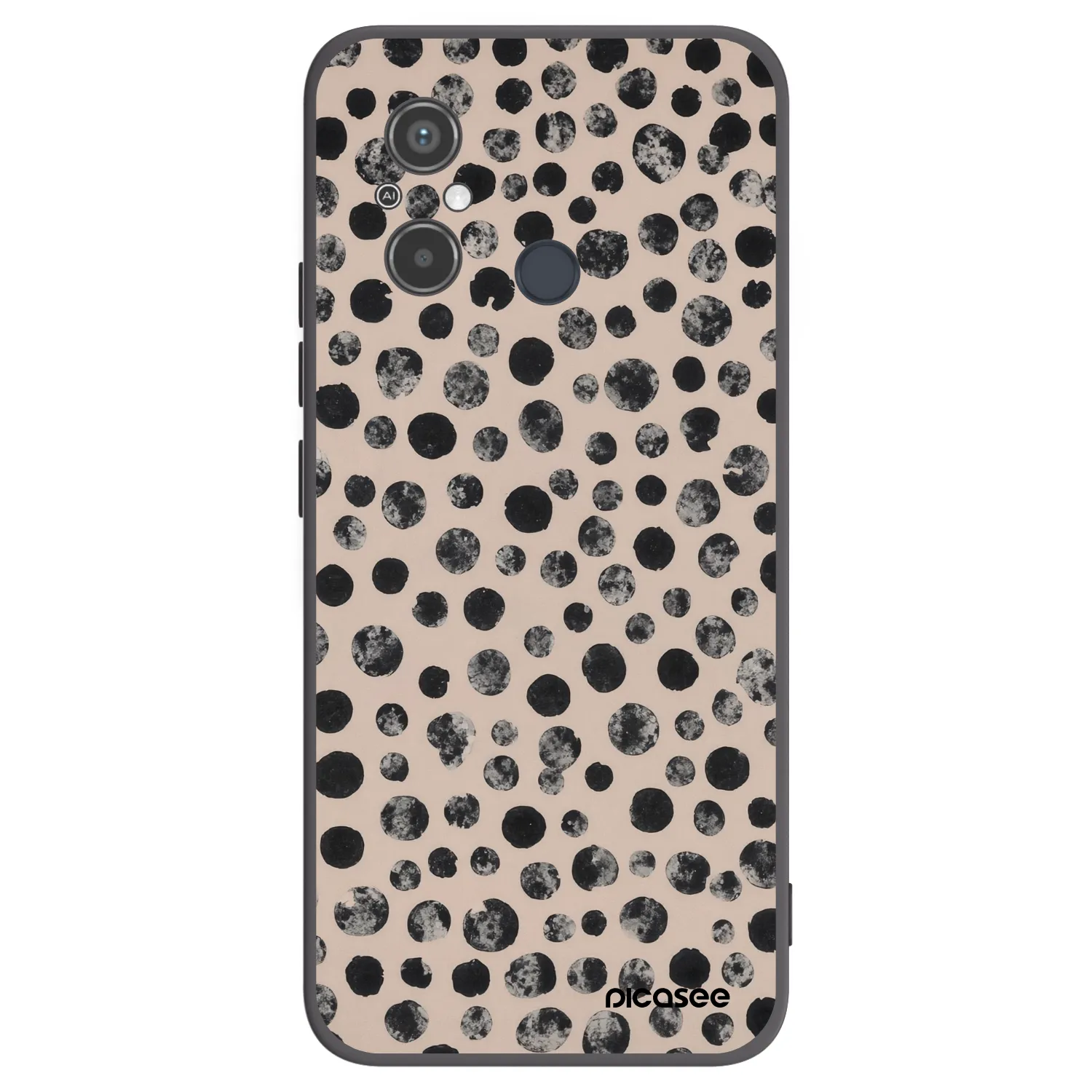 Picasee fekete szilikon tok az alábbi mobiltelefonokra Xiaomi Redmi 12C - Dots