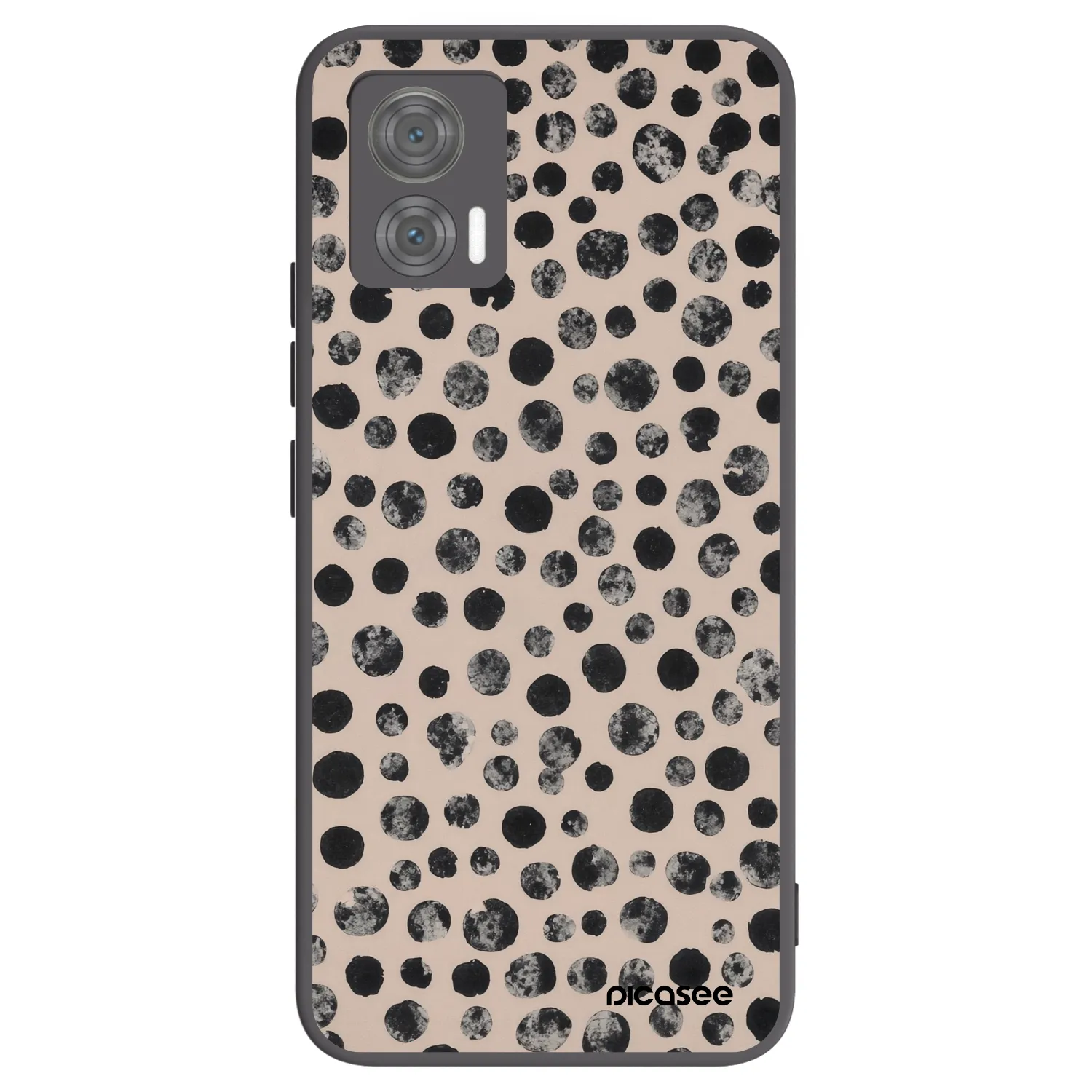 Picasee fekete szilikon tok az alábbi mobiltelefonokra Motorola Edge 30 Neo - Dots