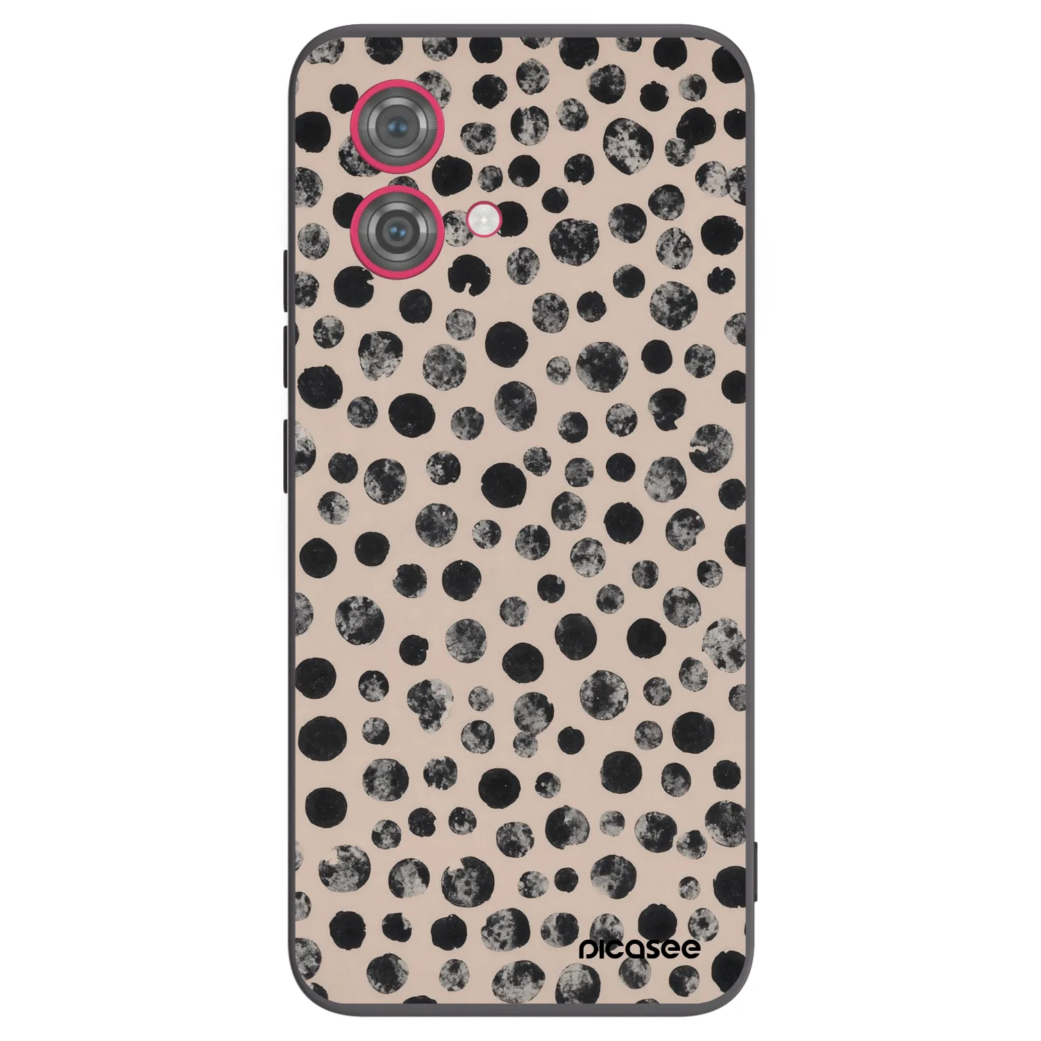 Picasee fekete szilikon tok az alábbi mobiltelefonokra Motorola Moto G84 5G - Dots