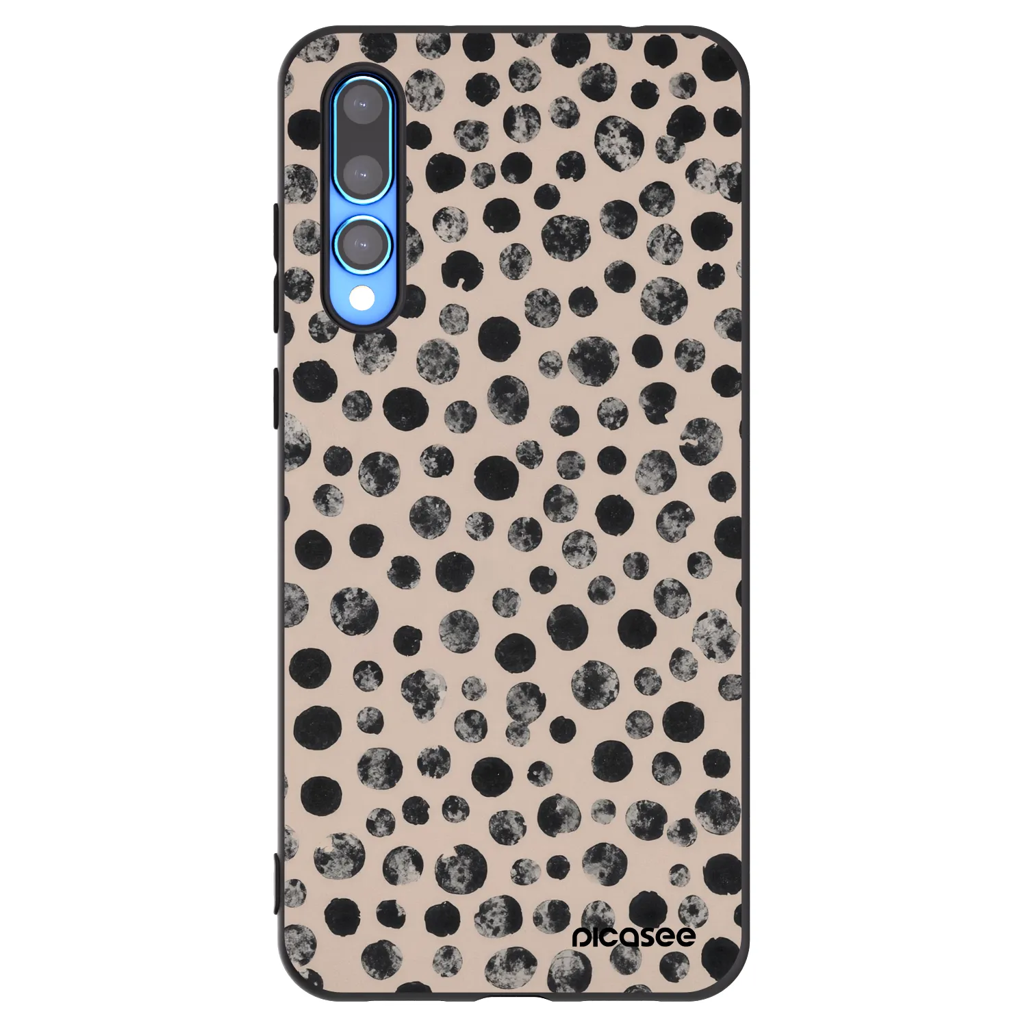 Picasee fekete szilikon tok az alábbi mobiltelefonokra Huawei P20 Pro - Dots