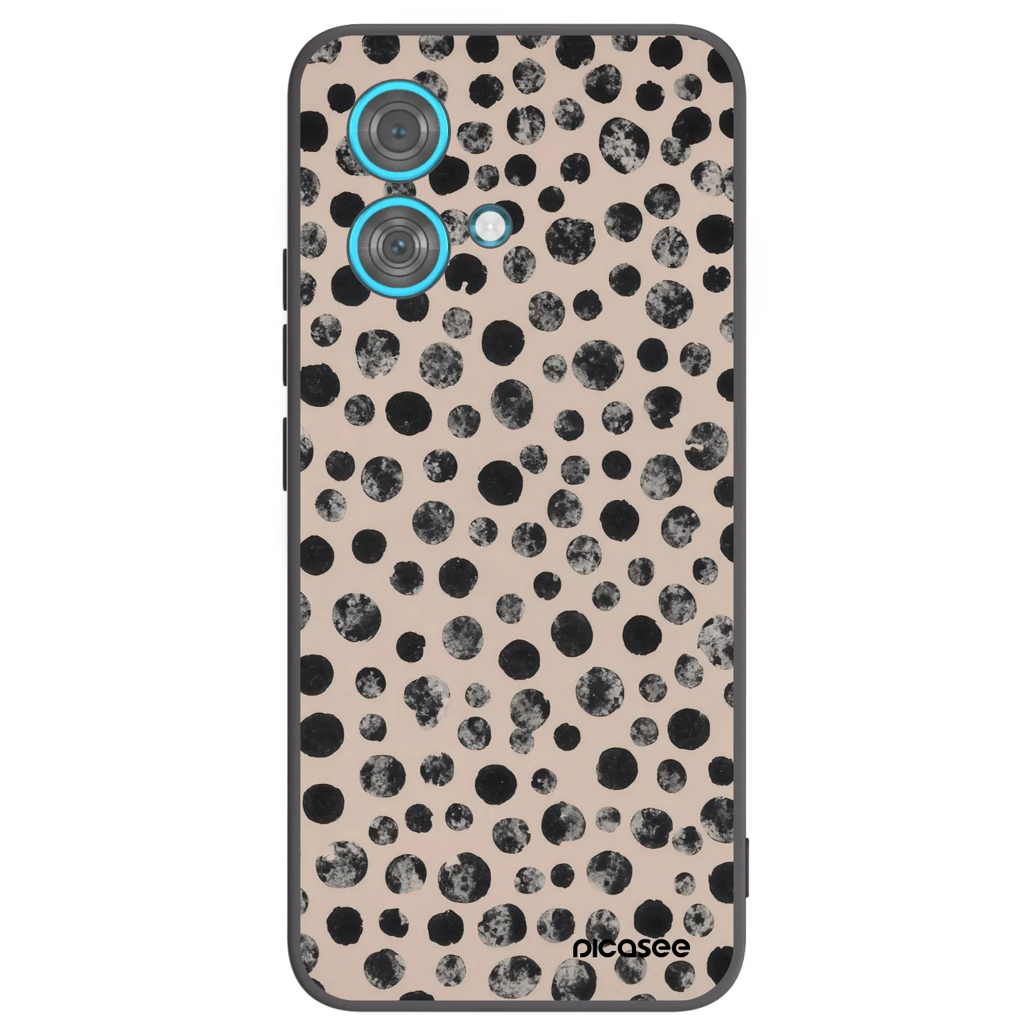 Picasee fekete szilikon tok az alábbi mobiltelefonokra Motorola Edge 40 Neo - Dots