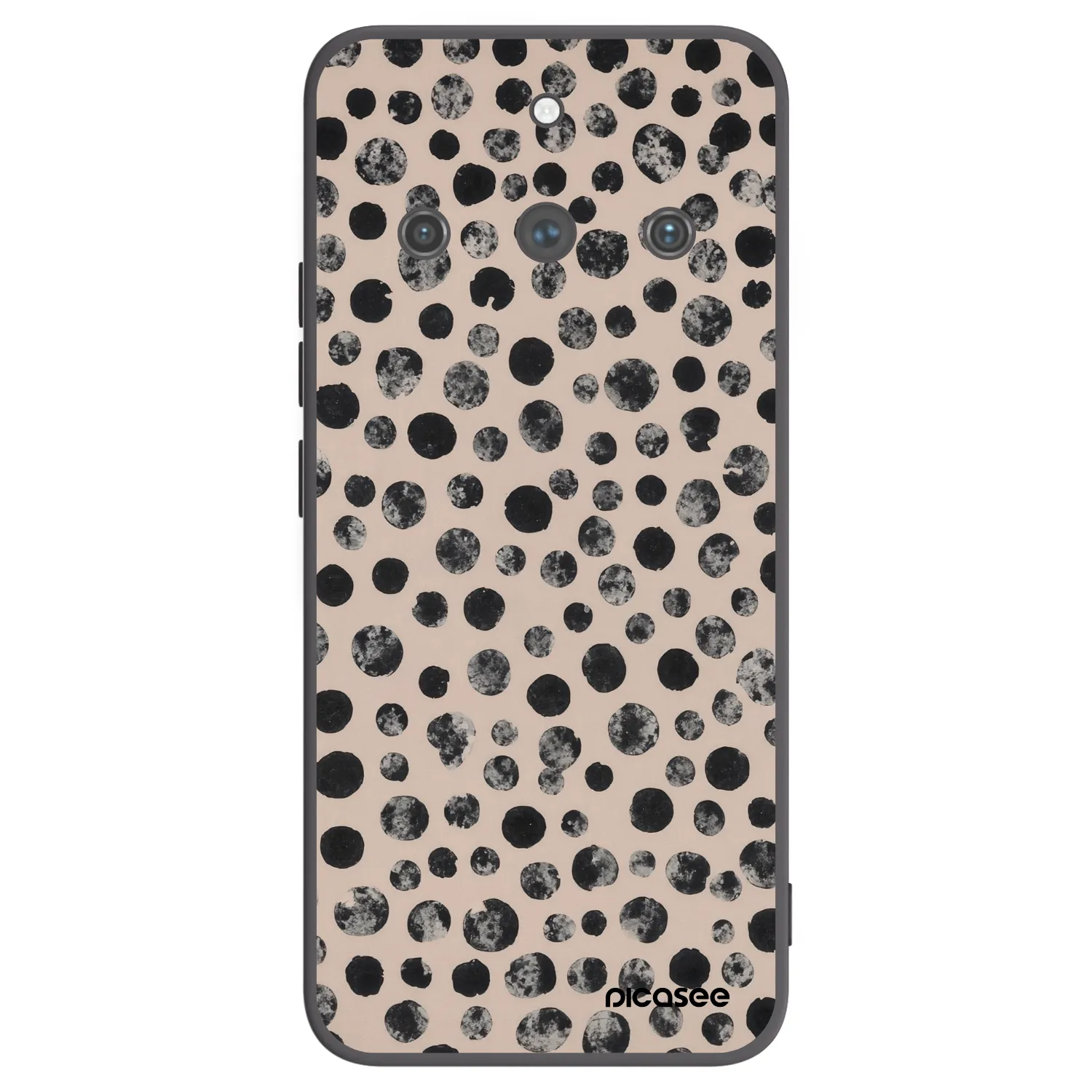 Picasee fekete szilikon tok az alábbi mobiltelefonokra Realme 11 Pro+ - Dots