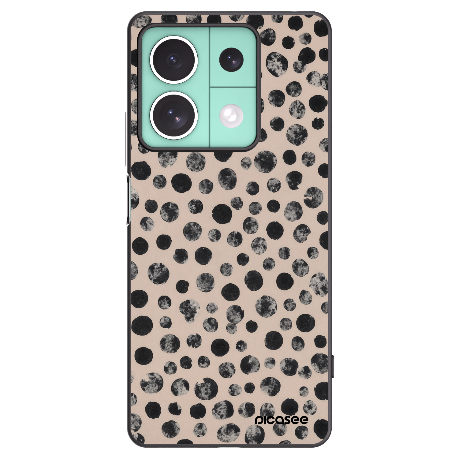 Picasee fekete szilikon tok az alábbi mobiltelefonokra Xiaomi Redmi Note 13 5G - Dots