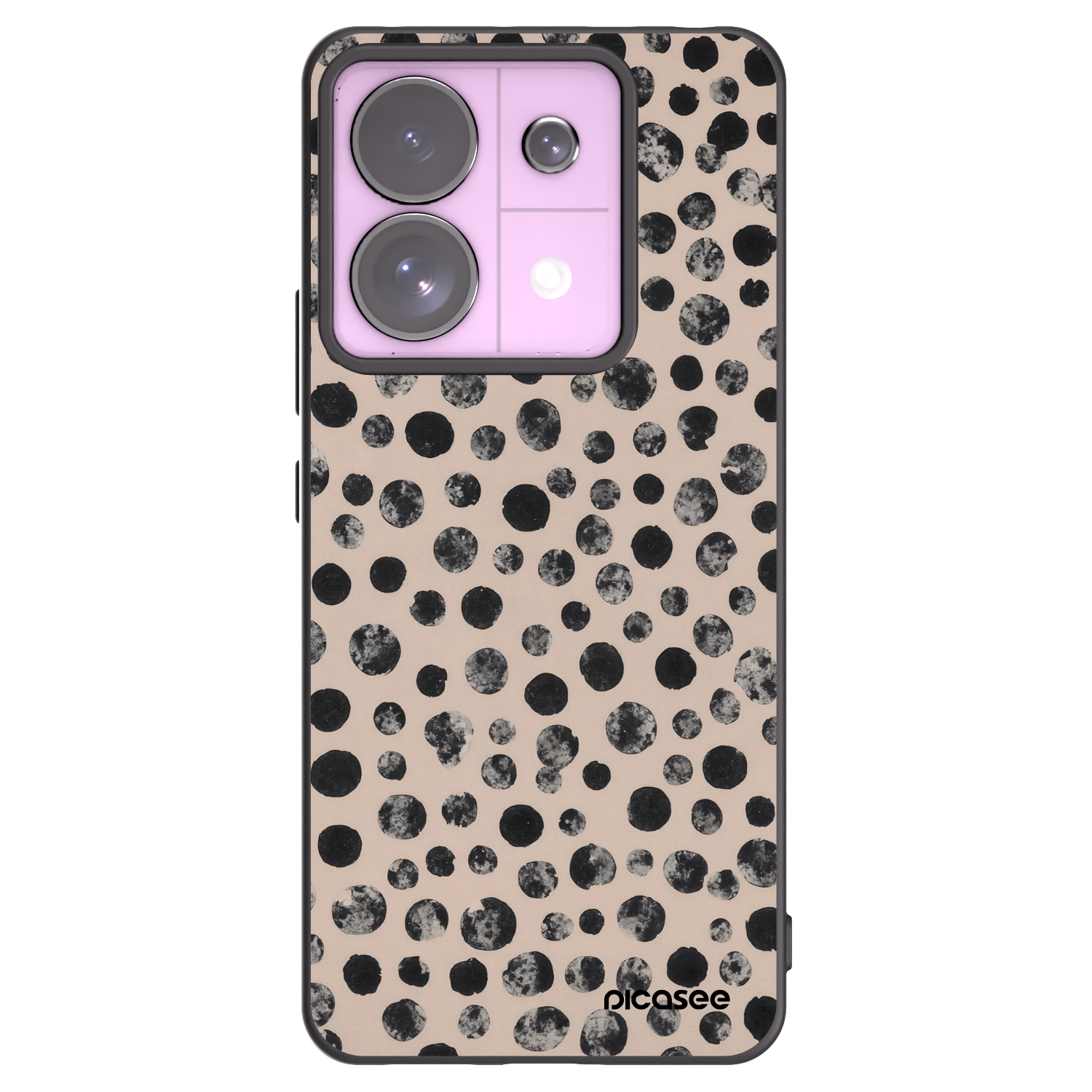 Picasee fekete szilikon tok az alábbi mobiltelefonokra Xiaomi Redmi Note 13 Pro 5G - Dots