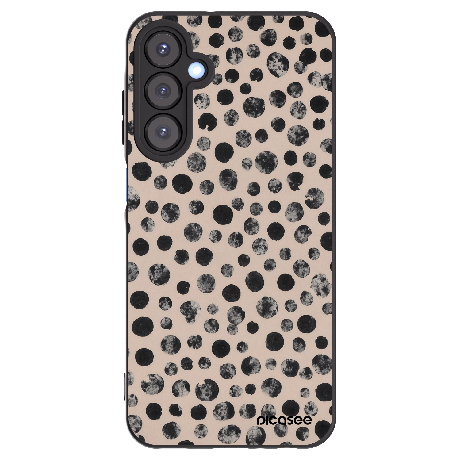 Picasee fekete szilikon tok az alábbi mobiltelefonokra Samsung Galaxy A25 A256B 5G - Dots