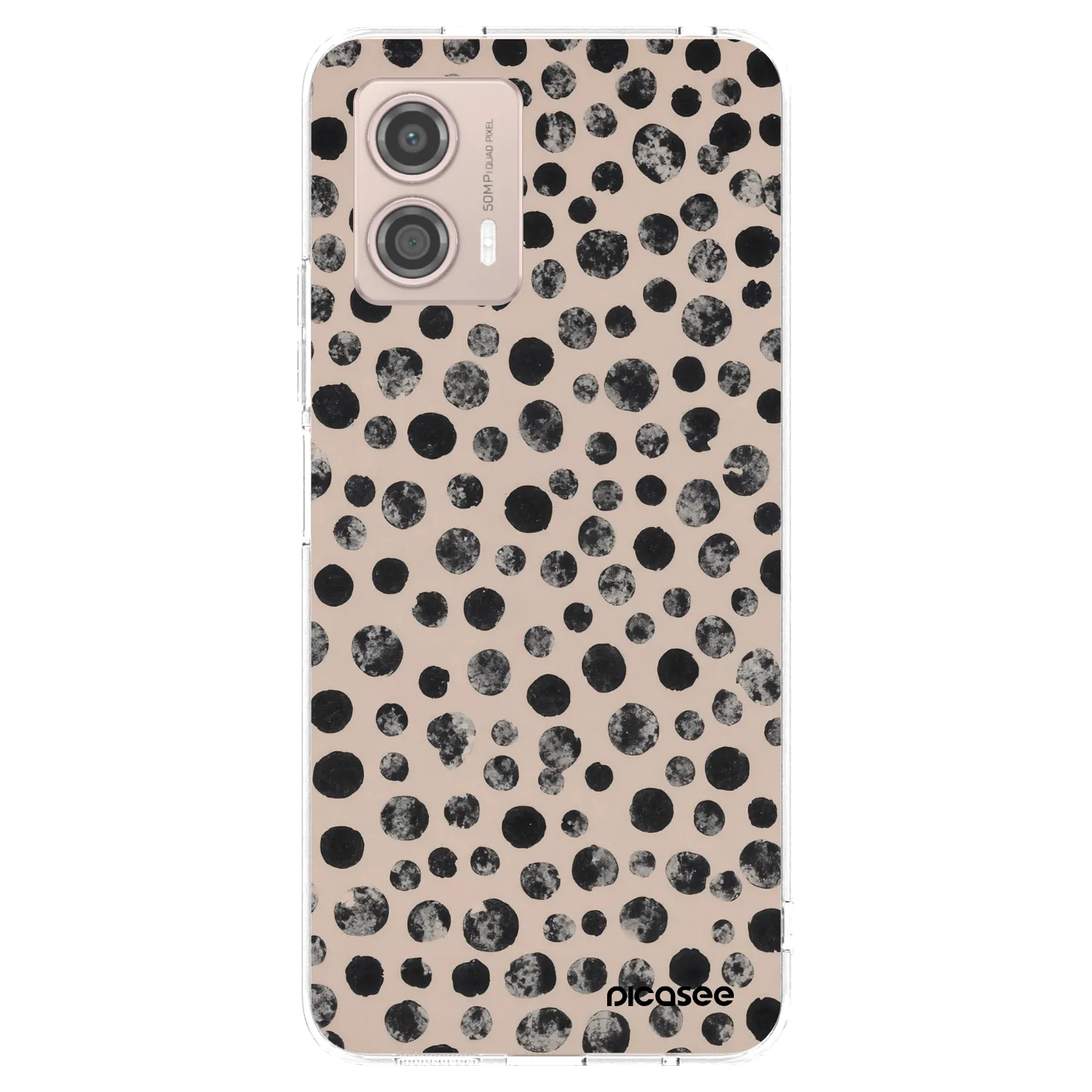 Picasee átlátszó szilikon tok az alábbi mobiltelefonokra Motorola Moto G53 5G - Dots