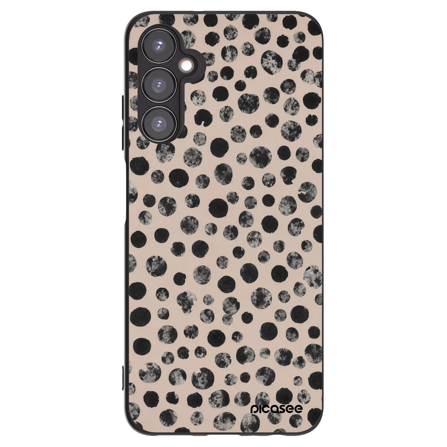 Picasee fekete szilikon tok az alábbi mobiltelefonokra Samsung Galaxy A05s A057G - Dots