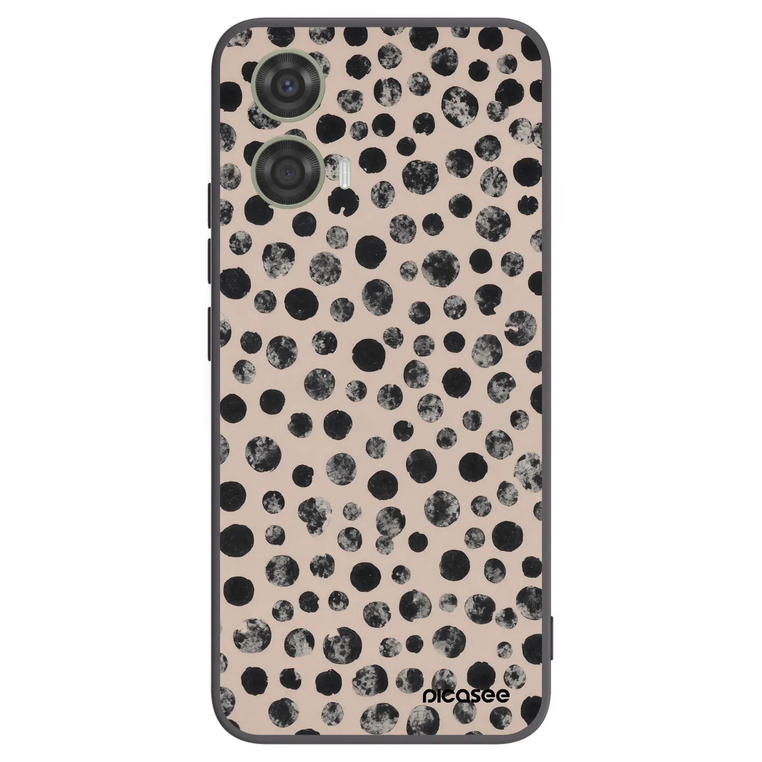Picasee fekete szilikon tok az alábbi mobiltelefonokra Motorola Moto G24 - Dots