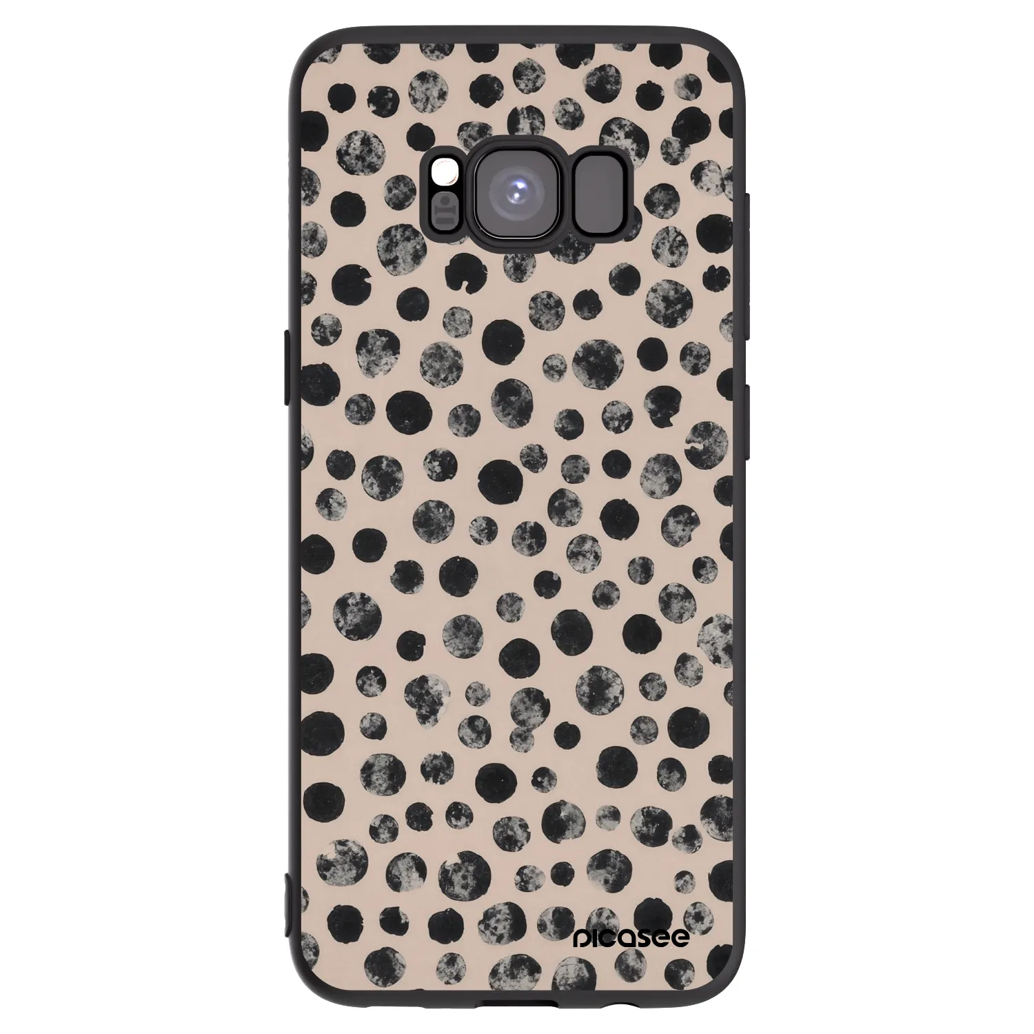Picasee fekete szilikon tok az alábbi mobiltelefonokra Samsung Galaxy S8 G950F - Dots