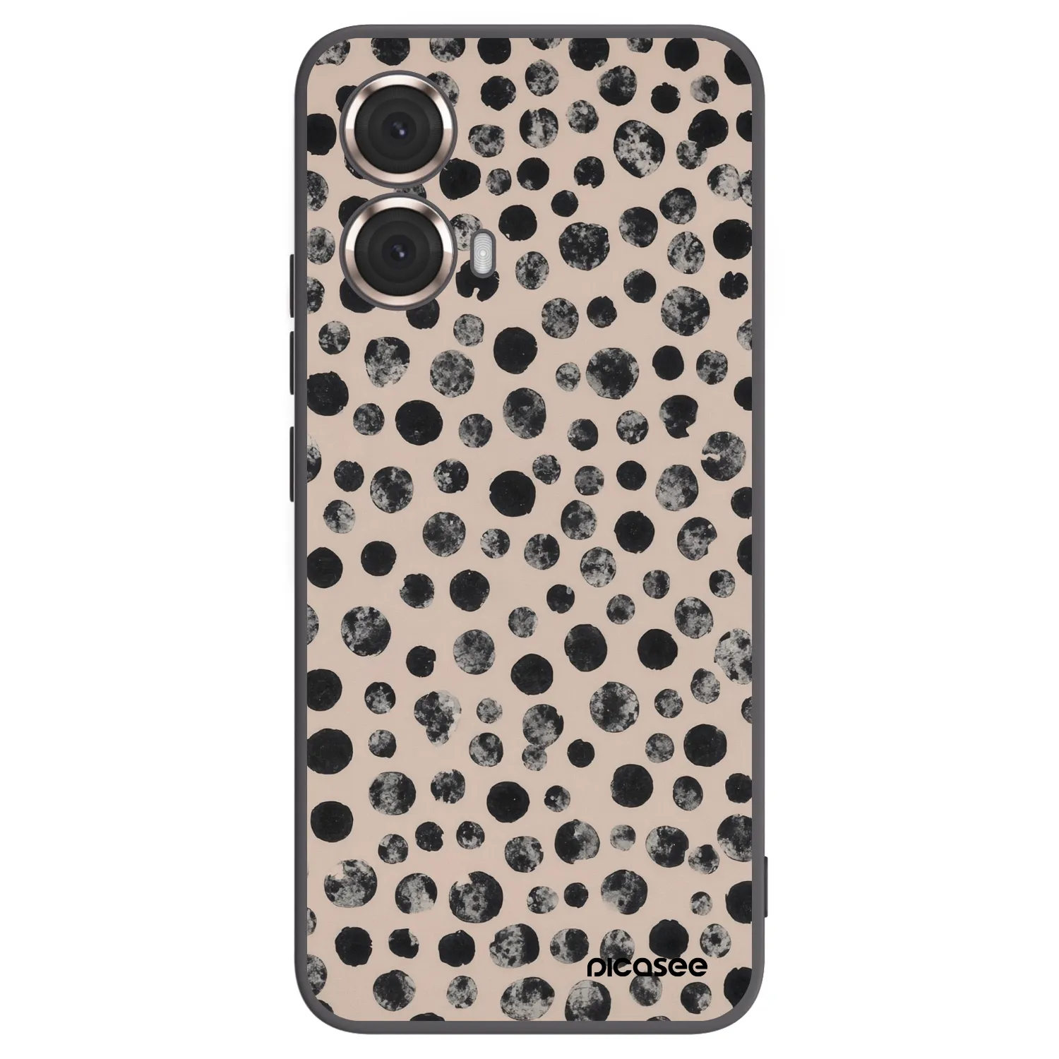 Picasee fekete szilikon tok az alábbi mobiltelefonokra Motorola Moto G85 - Dots