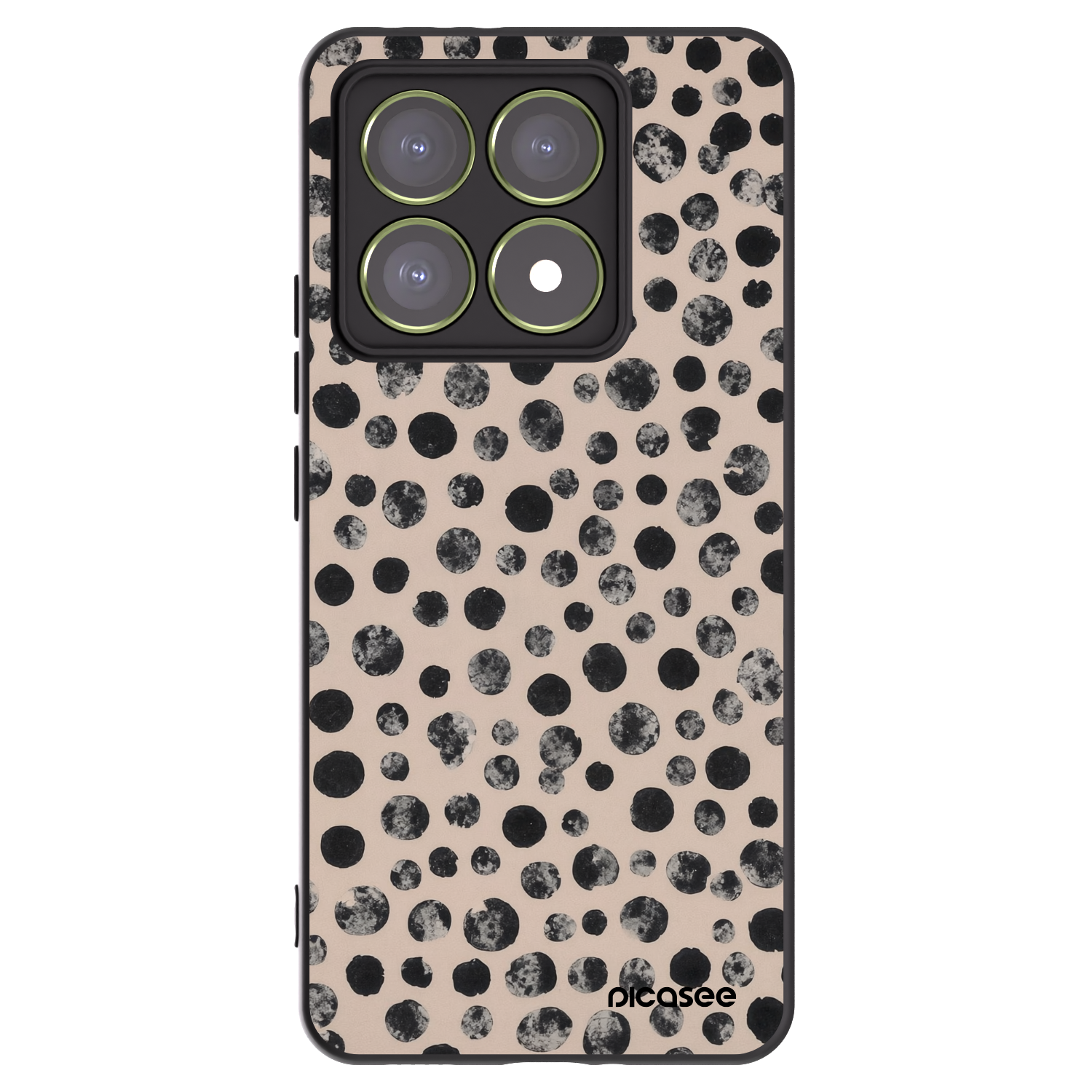Picasee fekete szilikon tok az alábbi mobiltelefonokra Xiaomi 14T - Dots
