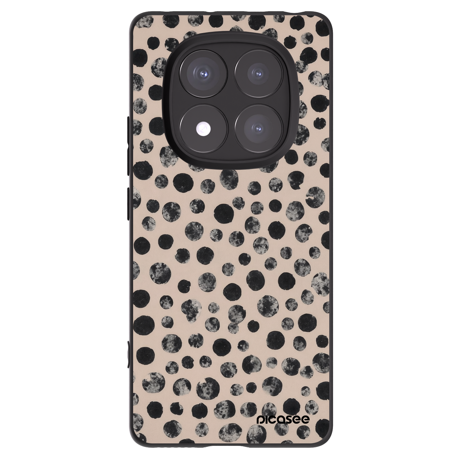 Picasee fekete szilikon tok az alábbi mobiltelefonokra Xiaomi Redmi Note 14 Pro 5G - Dots
