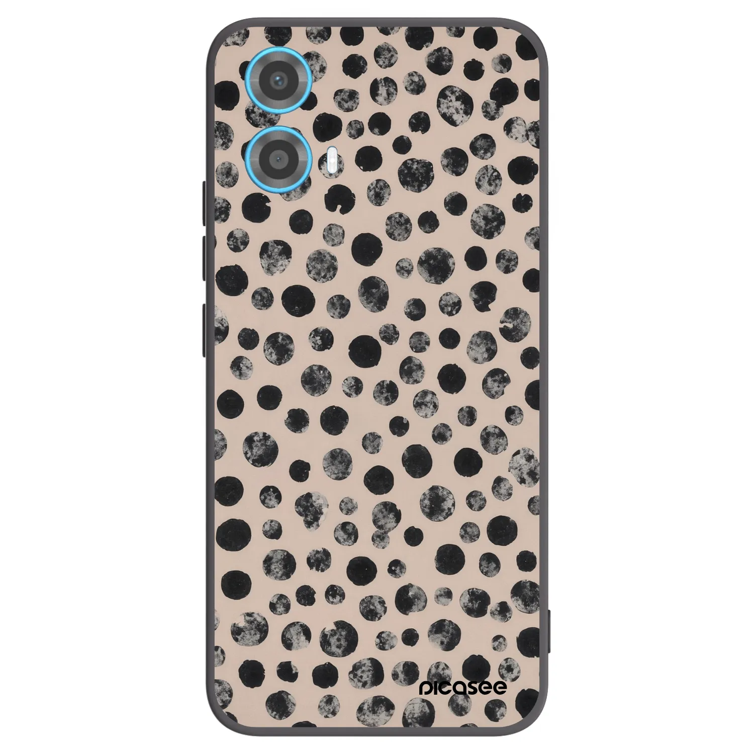 Picasee fekete szilikon tok az alábbi mobiltelefonokra Motorola Moto G34 5G - Dots
