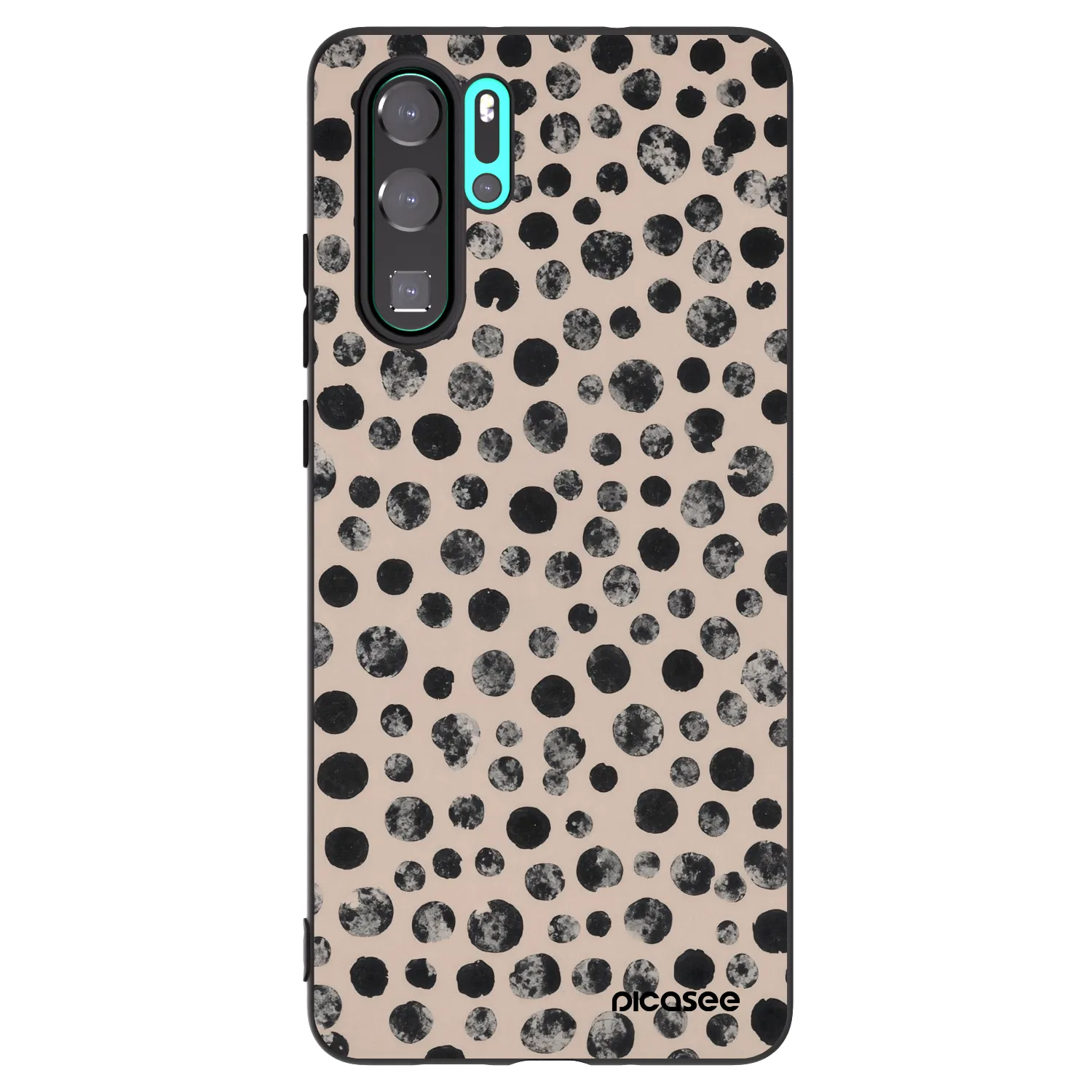 Picasee fekete szilikon tok az alábbi mobiltelefonokra Huawei P30 Pro - Dots