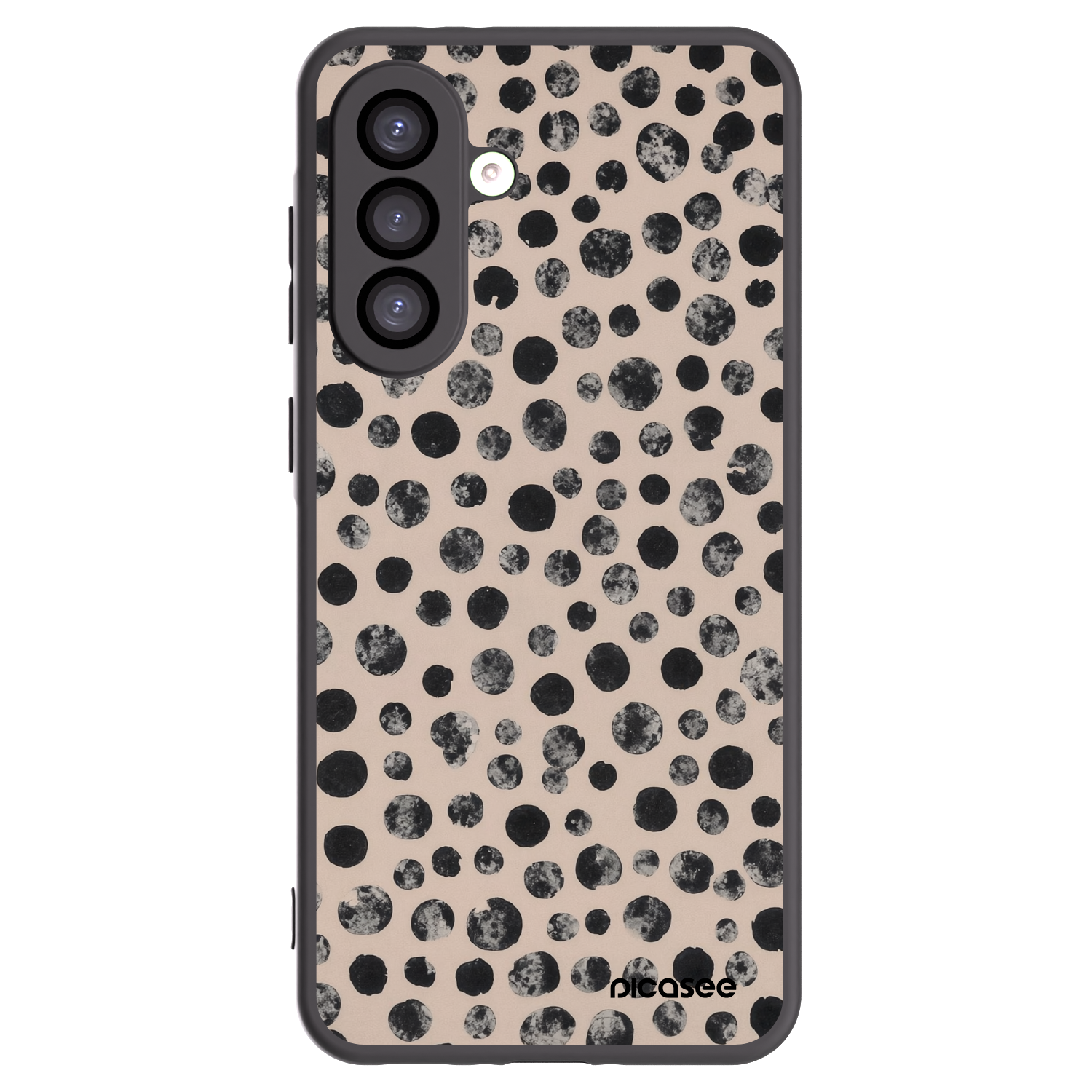 Picasee fekete szilikon tok az alábbi mobiltelefonokra Samsung Galaxy A26 5G A266B - Dots