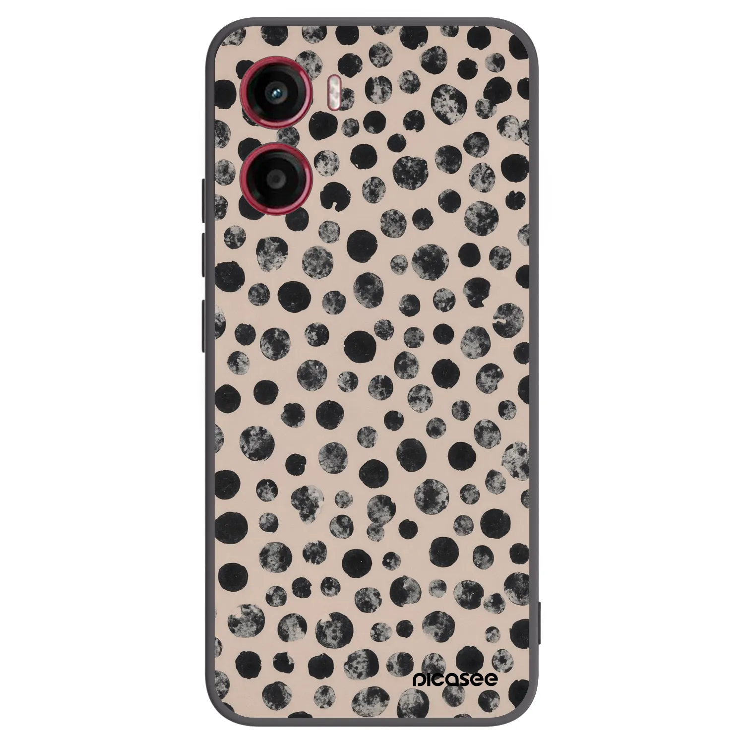 Picasee fekete szilikon tok az alábbi mobiltelefonokra Motorola Moto G05 - Dots