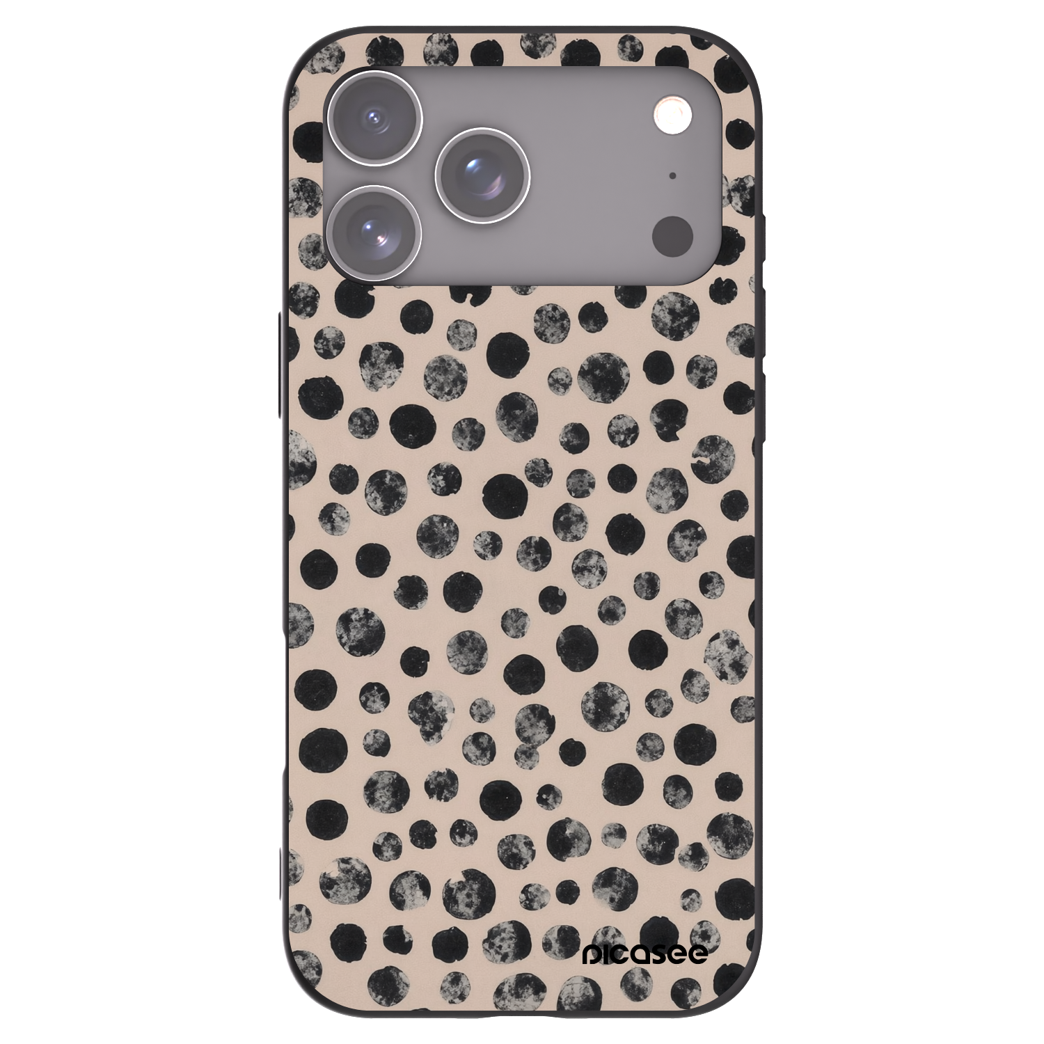 Picasee fekete szilikon tok az alábbi mobiltelefonokra Apple iPhone 17 Pro Max - Dots