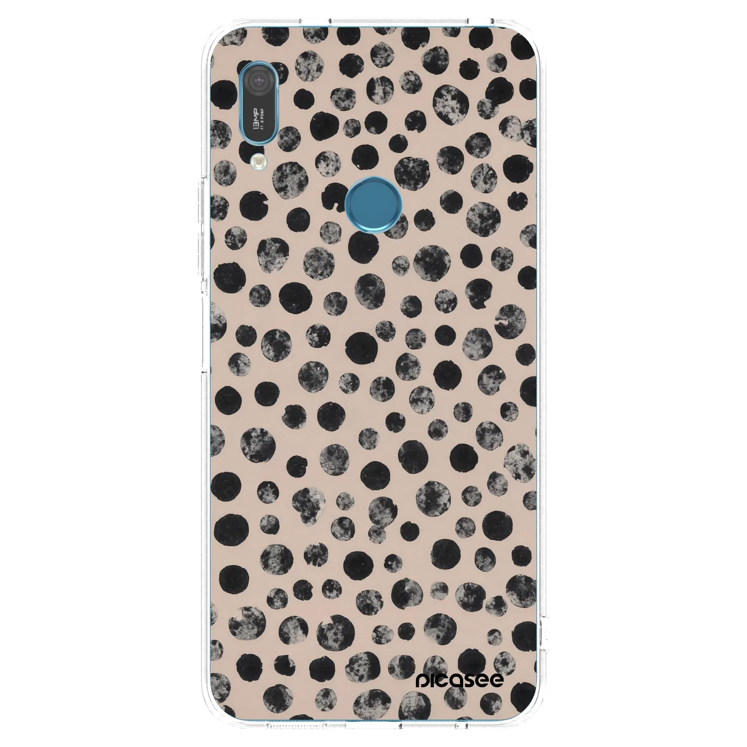 Picasee átlátszó szilikon tok az alábbi mobiltelefonokra Huawei Y6 2019 - Dots