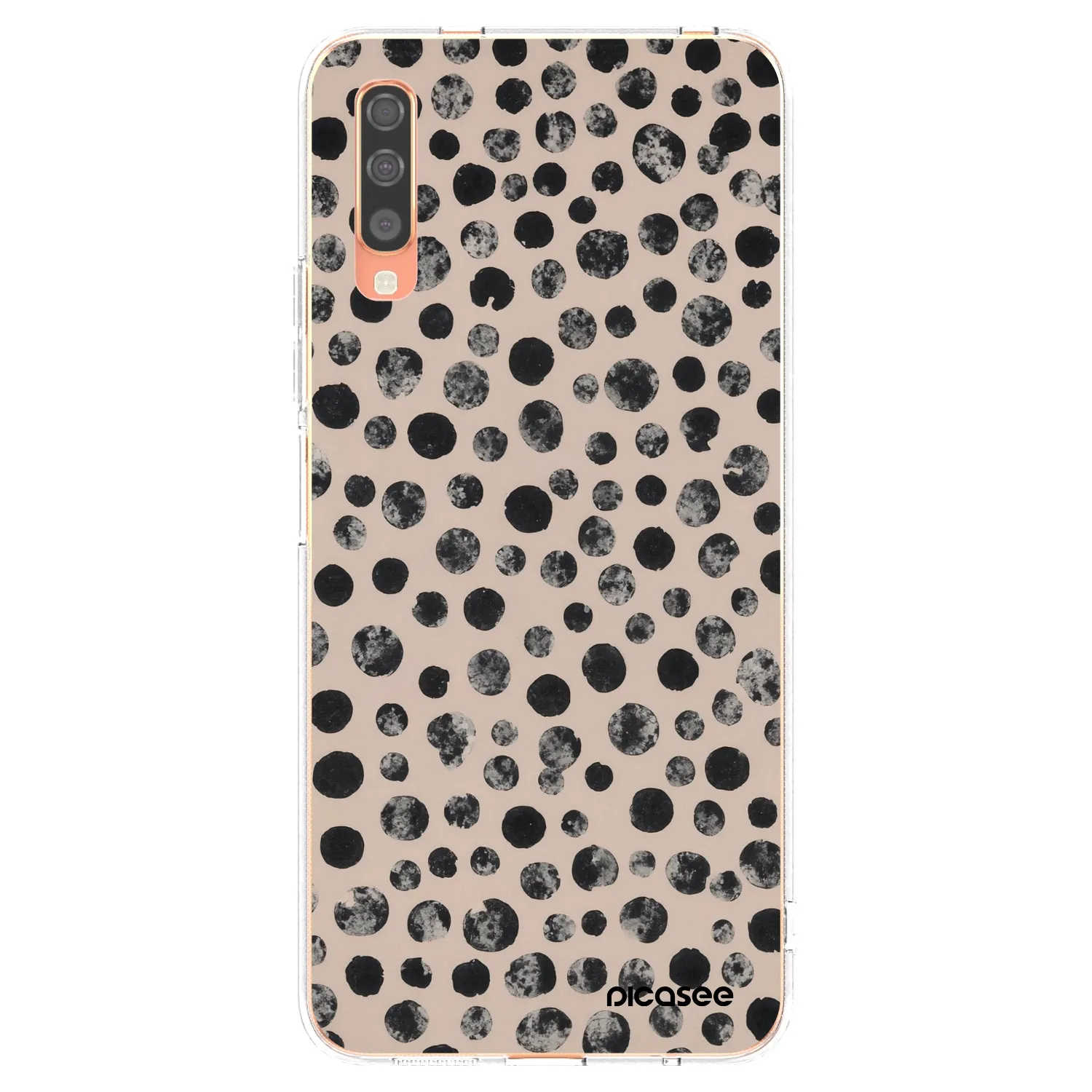 Picasee átlátszó szilikon tok az alábbi mobiltelefonokra Samsung Galaxy A70 A705F - Dots