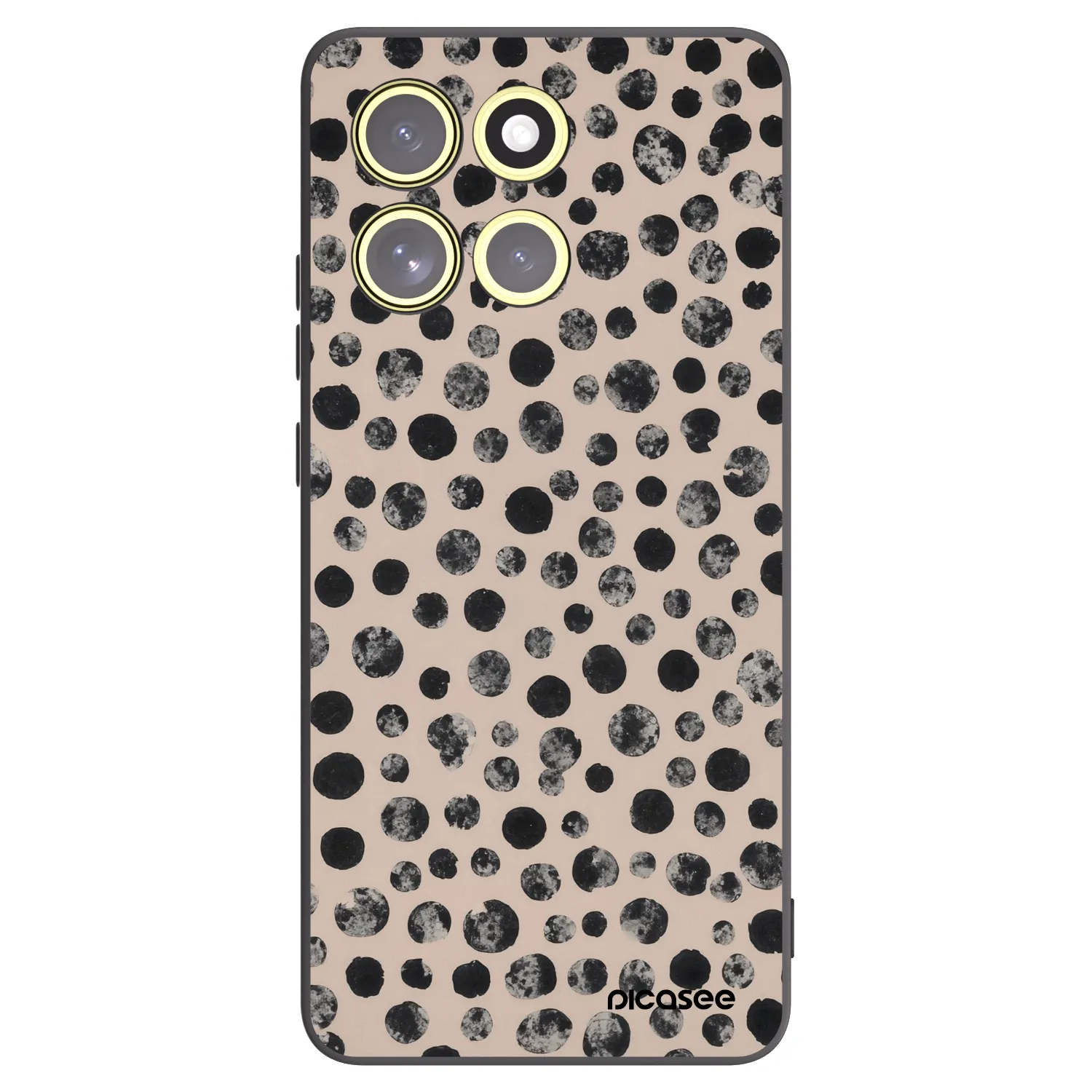 Picasee fekete szilikon tok az alábbi mobiltelefonokra Motorola Moto G86 5G - Dots