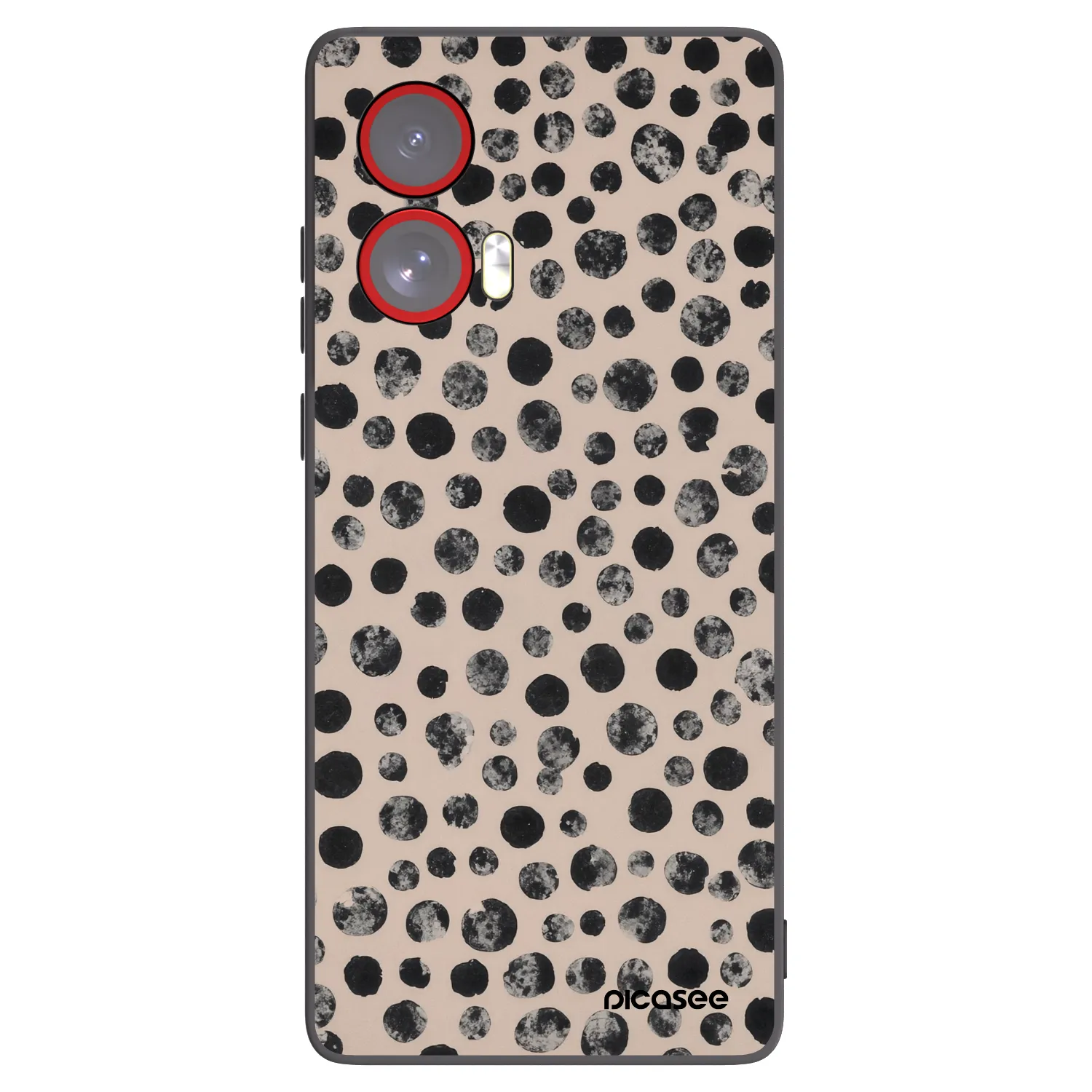 Picasee fekete szilikon tok az alábbi mobiltelefonokra Motorola Edge 50 Fusion - Dots