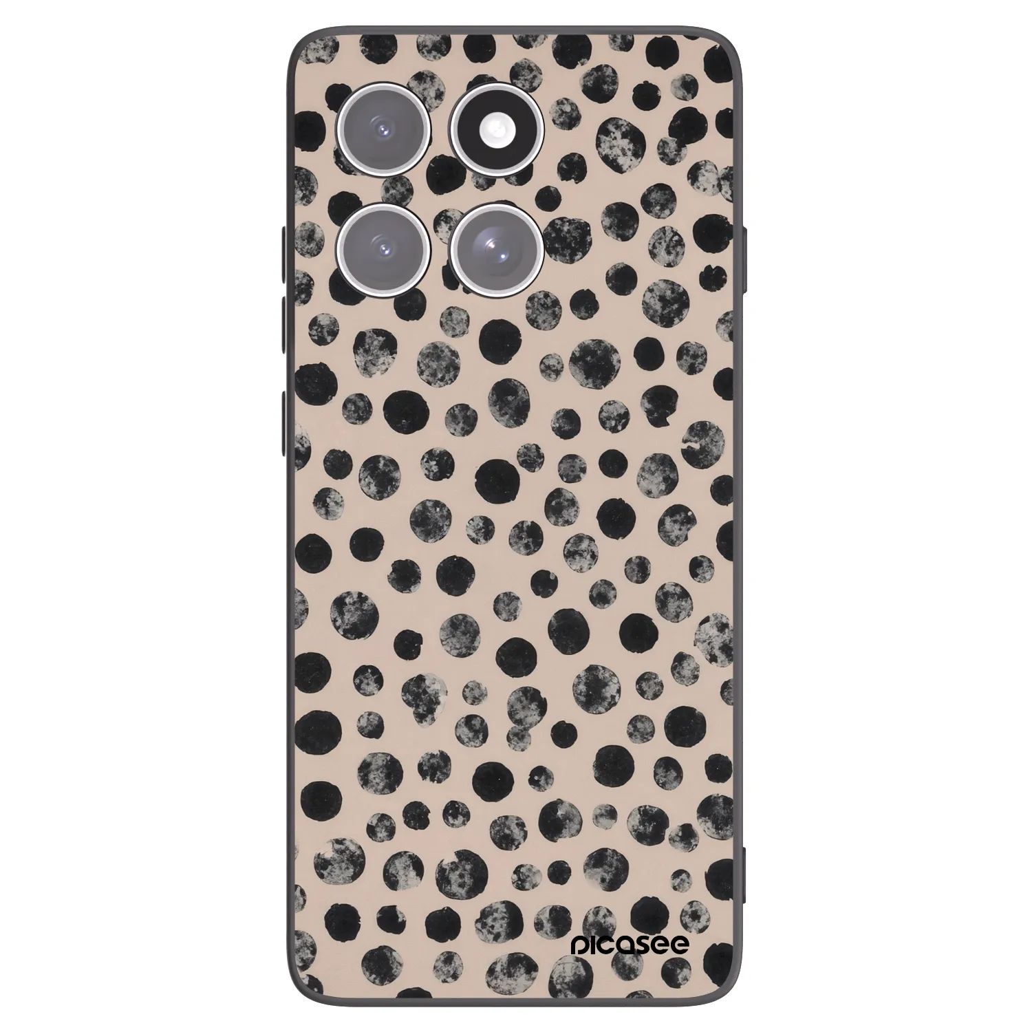 Picasee fekete szilikon tok az alábbi mobiltelefonokra Motorola Edge 60 Fusion - Dots