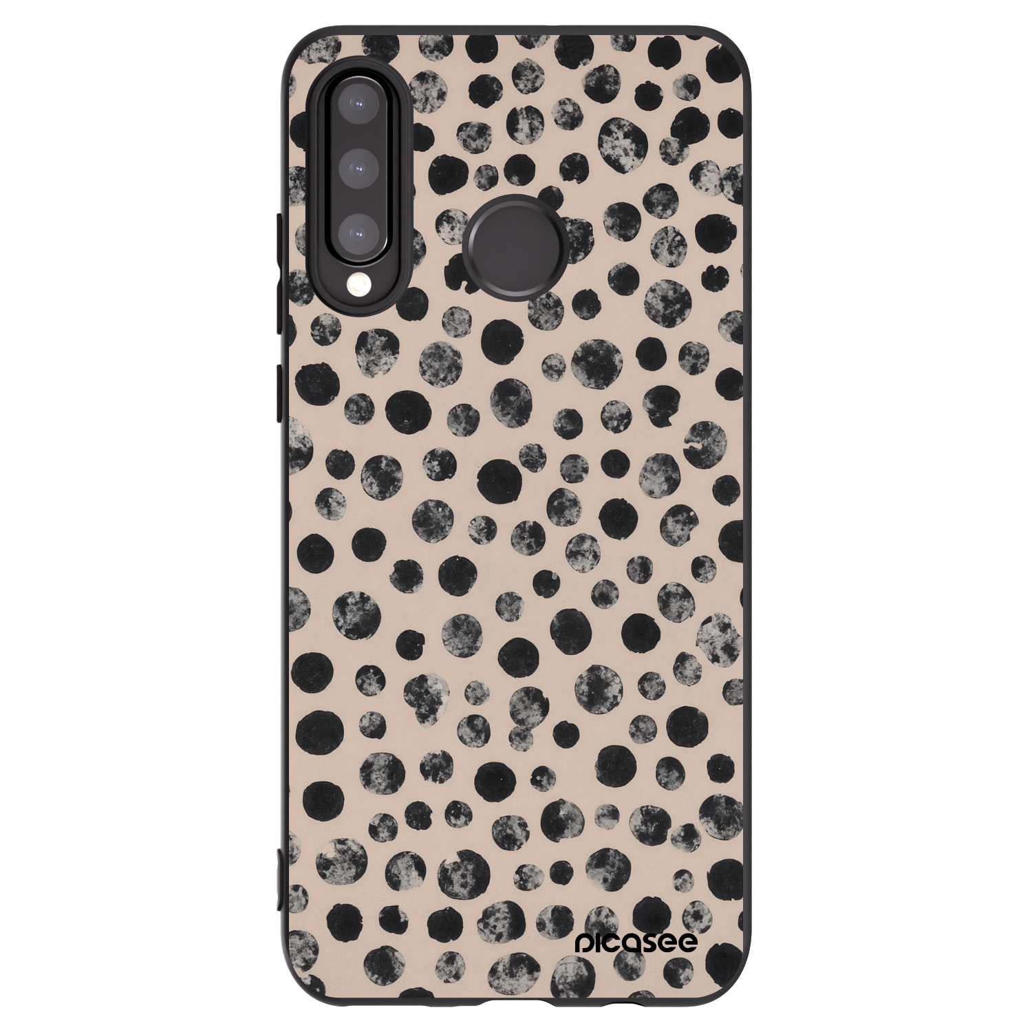 Picasee fekete szilikon tok az alábbi mobiltelefonokra Huawei P30 Lite - Dots
