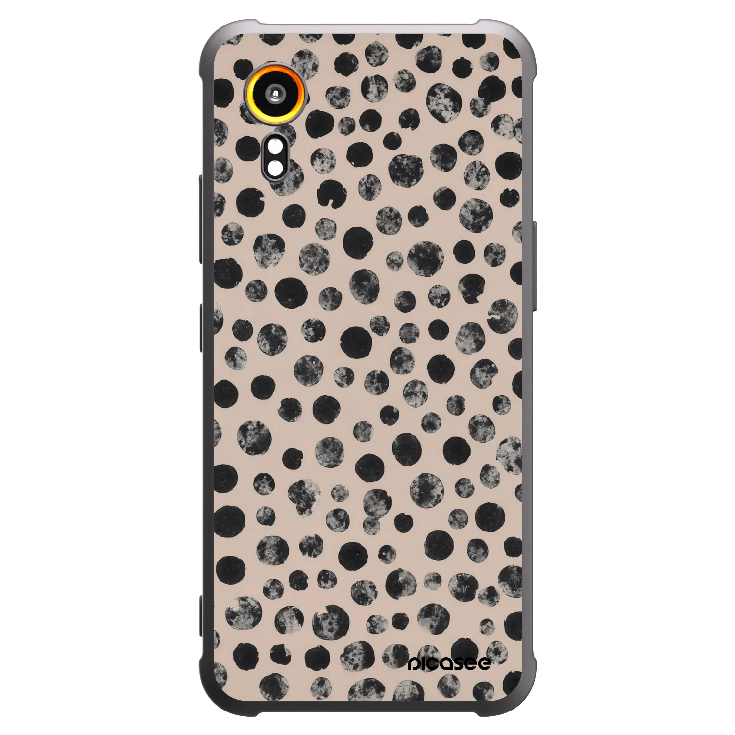 Picasee fekete szilikon tok az alábbi mobiltelefonokra Samsung Galaxy Xcover 7 - Dots
