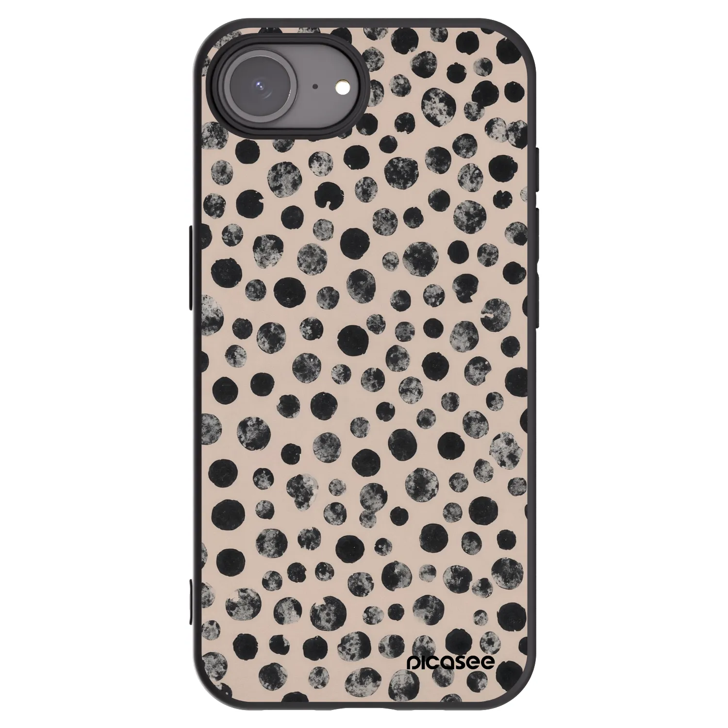 Picasee fekete szilikon tok az alábbi mobiltelefonokra Apple iPhone 17e - Dots