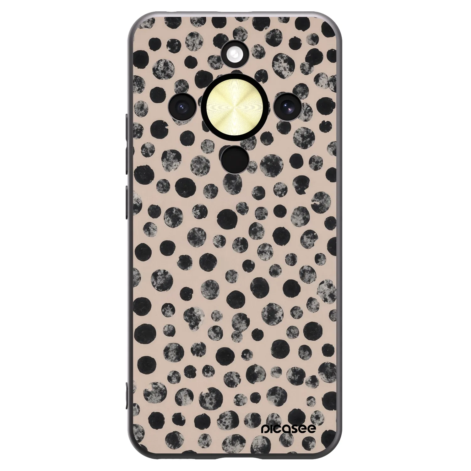 Picasee fekete szilikon tok az alábbi mobiltelefonokra Honor Magic8 Lite 5G - Dots