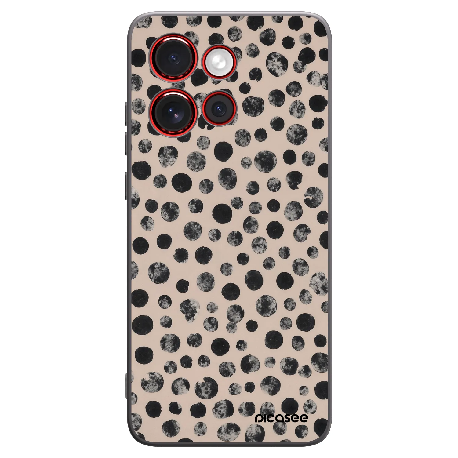 Picasee fekete szilikon tok az alábbi mobiltelefonokra Motorola Edge 60 Neo 5G - Dots