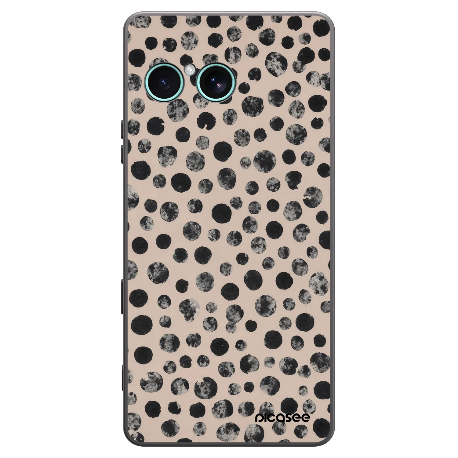 Picasee fekete szilikon tok az alábbi mobiltelefonokra Sony Xperia 10 VII - Dots