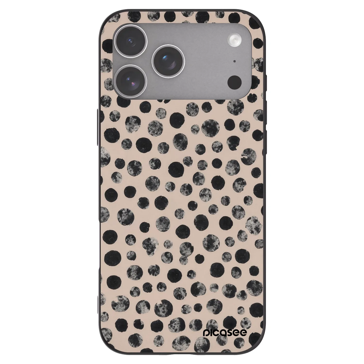 Picasee fekete szilikon tok az alábbi mobiltelefonokra Apple iPhone 18 Pro Max - Dots