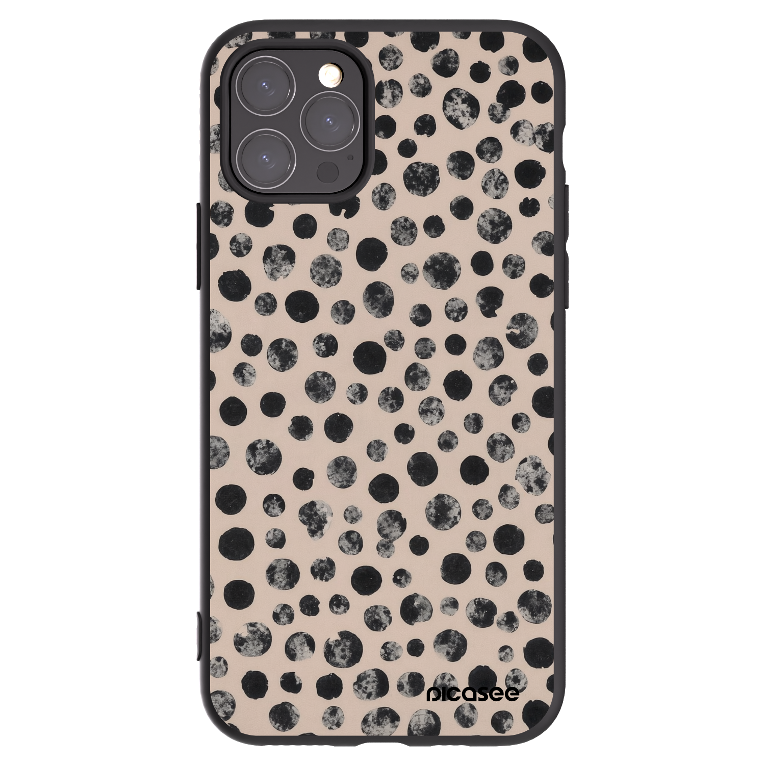 Picasee fekete szilikon tok az alábbi mobiltelefonokra Apple iPhone 11 Pro - Dots