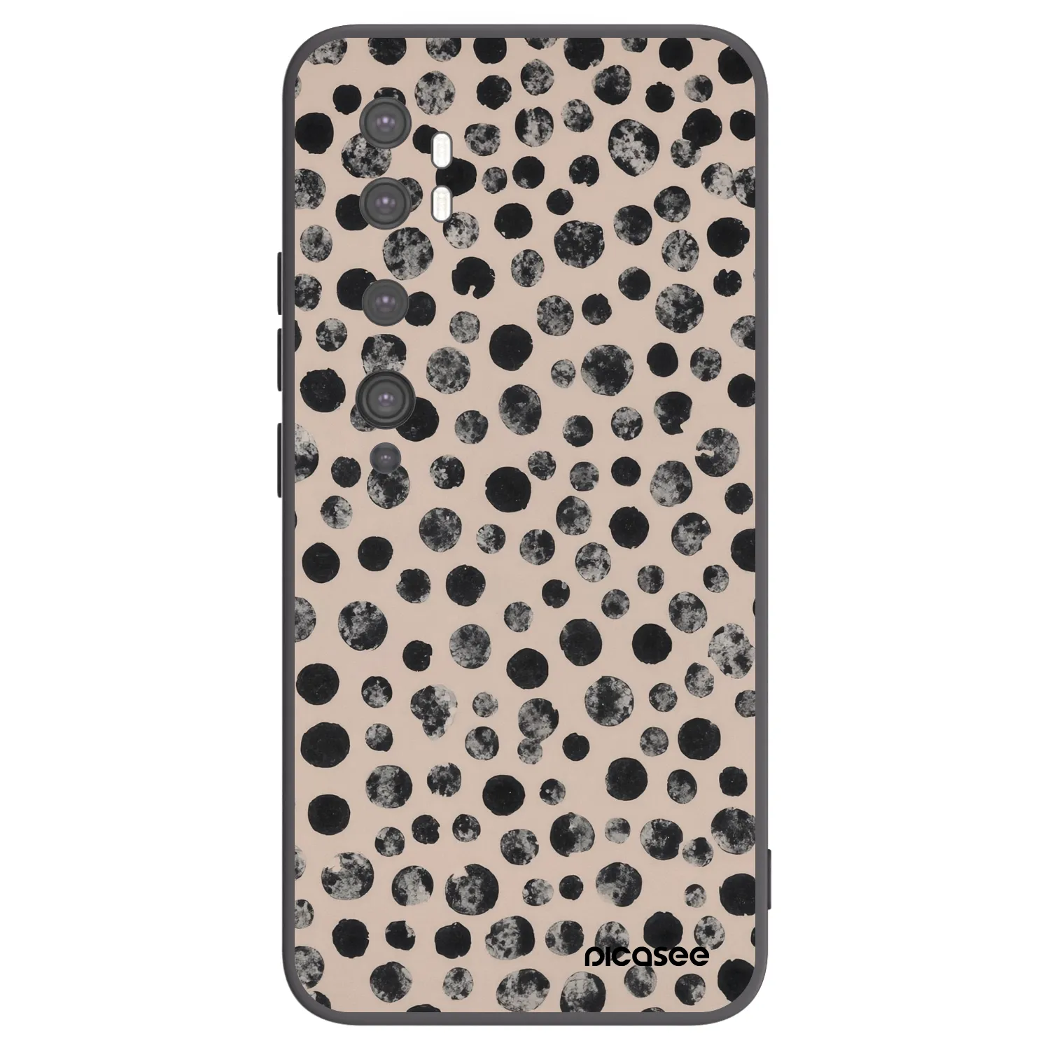 Picasee fekete szilikon tok az alábbi mobiltelefonokra Xiaomi Mi Note 10 (Pro) - Dots