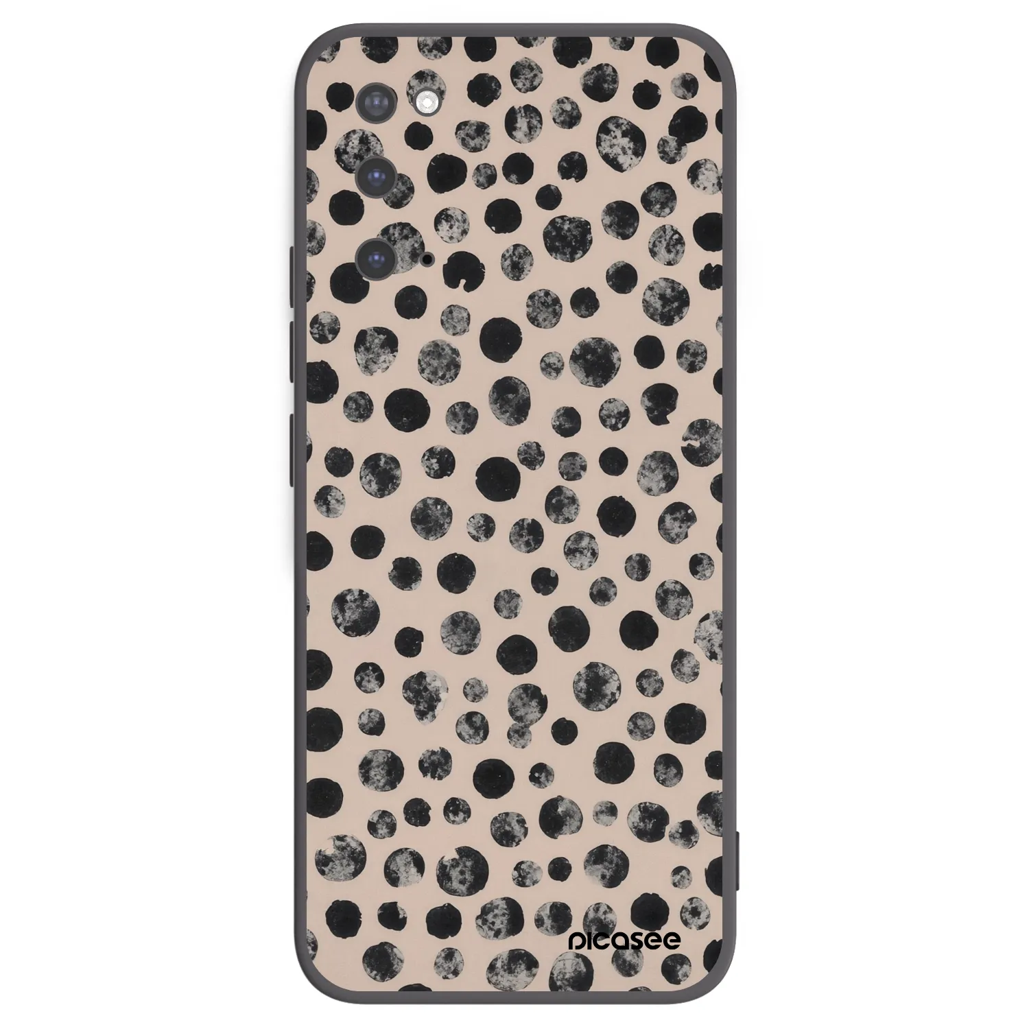 Picasee fekete szilikon tok az alábbi mobiltelefonokra Samsung Galaxy S20 G980F - Dots